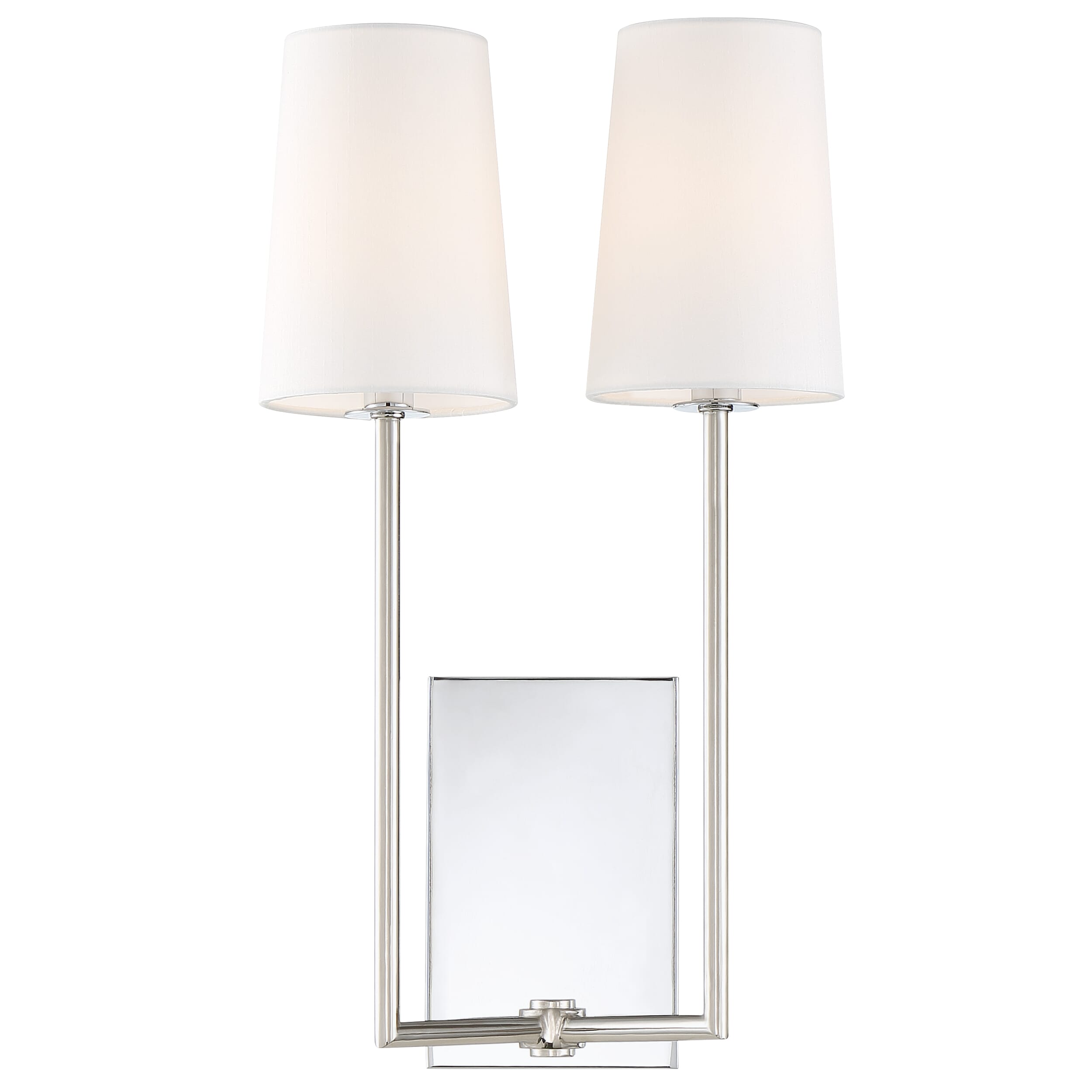 Crystorama Lena 2-Light 18" Wall Sconce in Polished Chrome