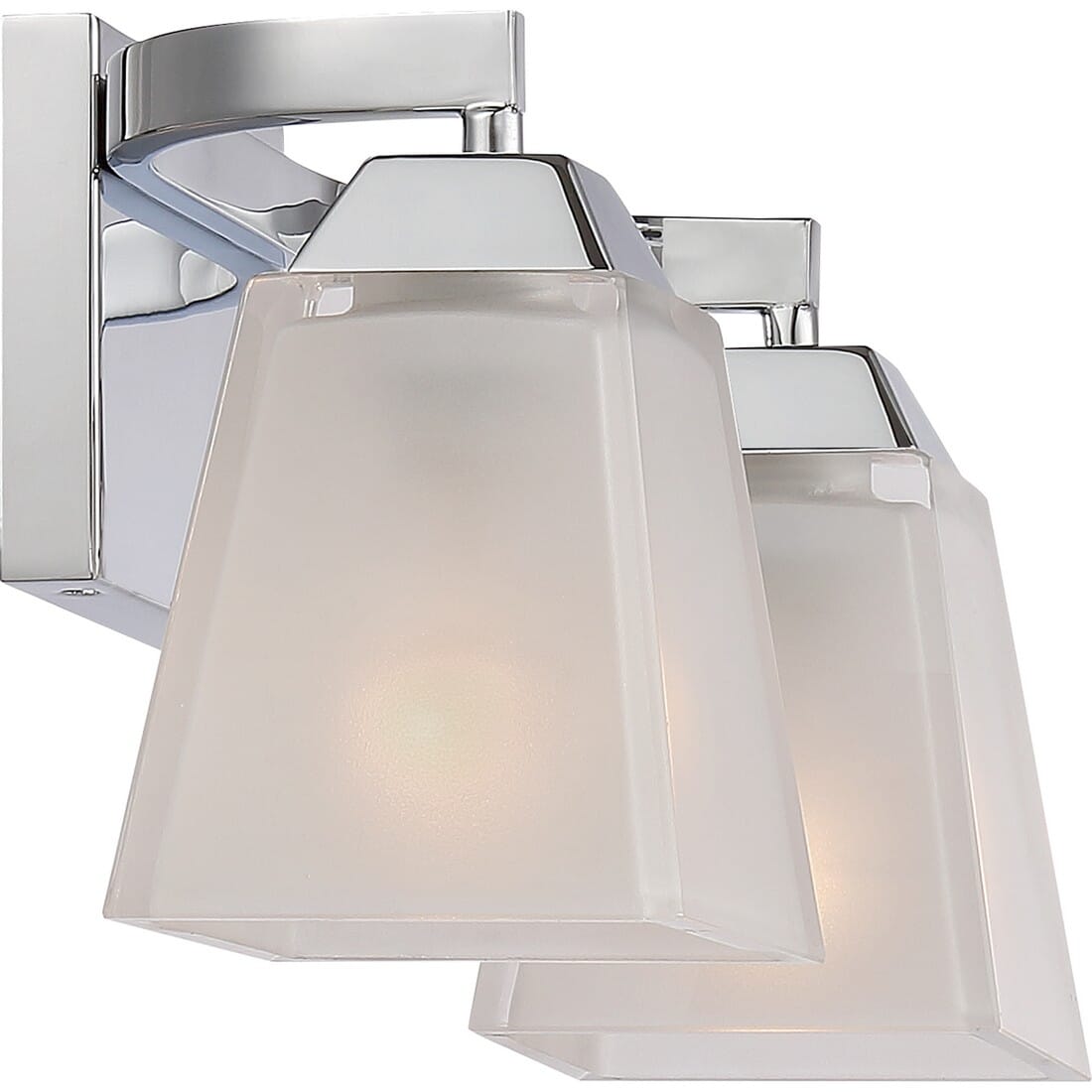 Quoizel Loft 15" 2-Light Bathroom Vanity Light in Polished Chrome