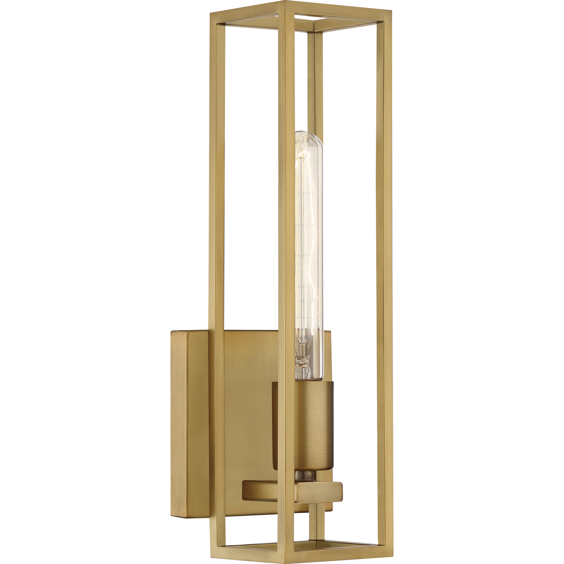 Quoizel Leighton 14" Wall Sconce in Weathered Brass