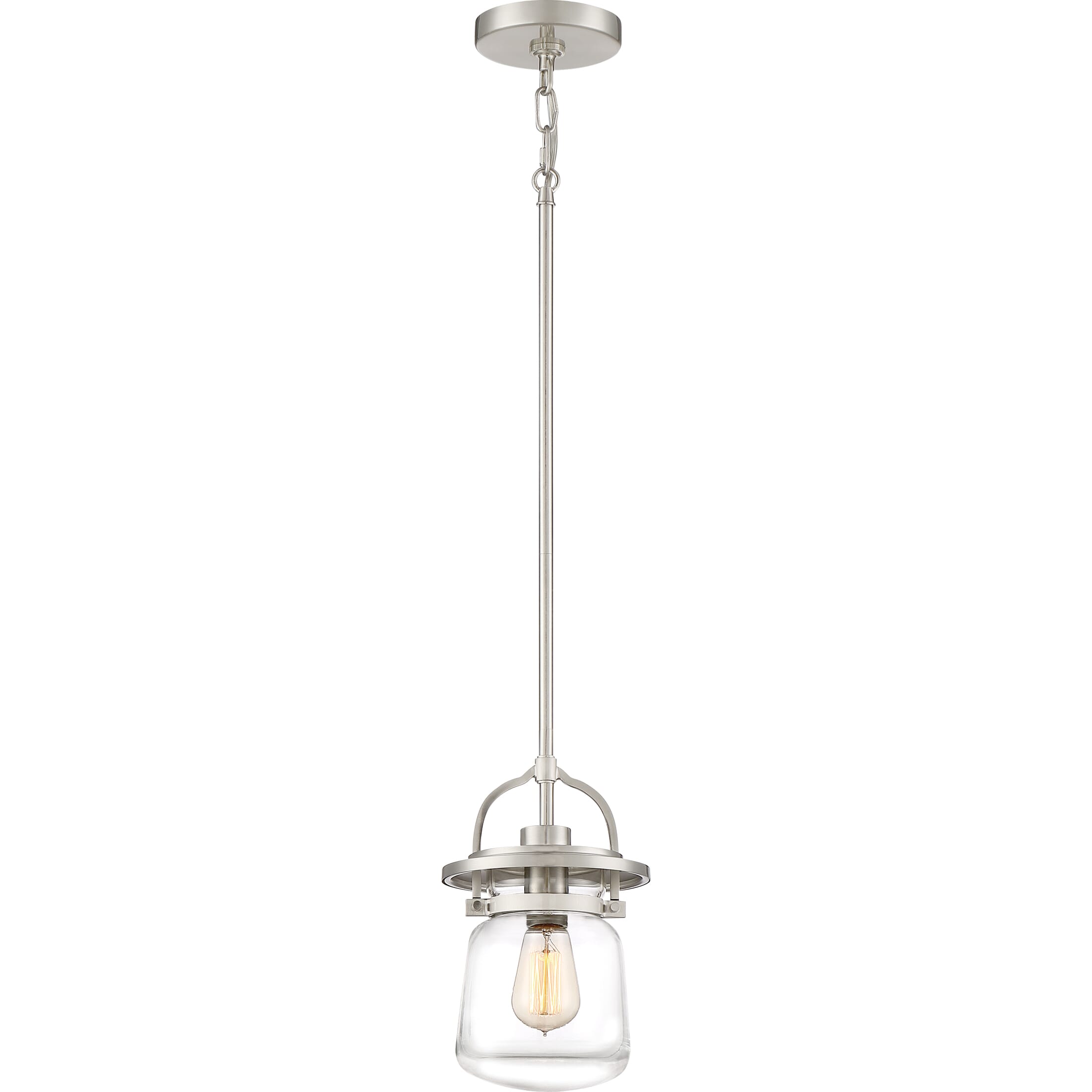 Quoizel LaSalle 7" Pendant Light in Brushed Nickel