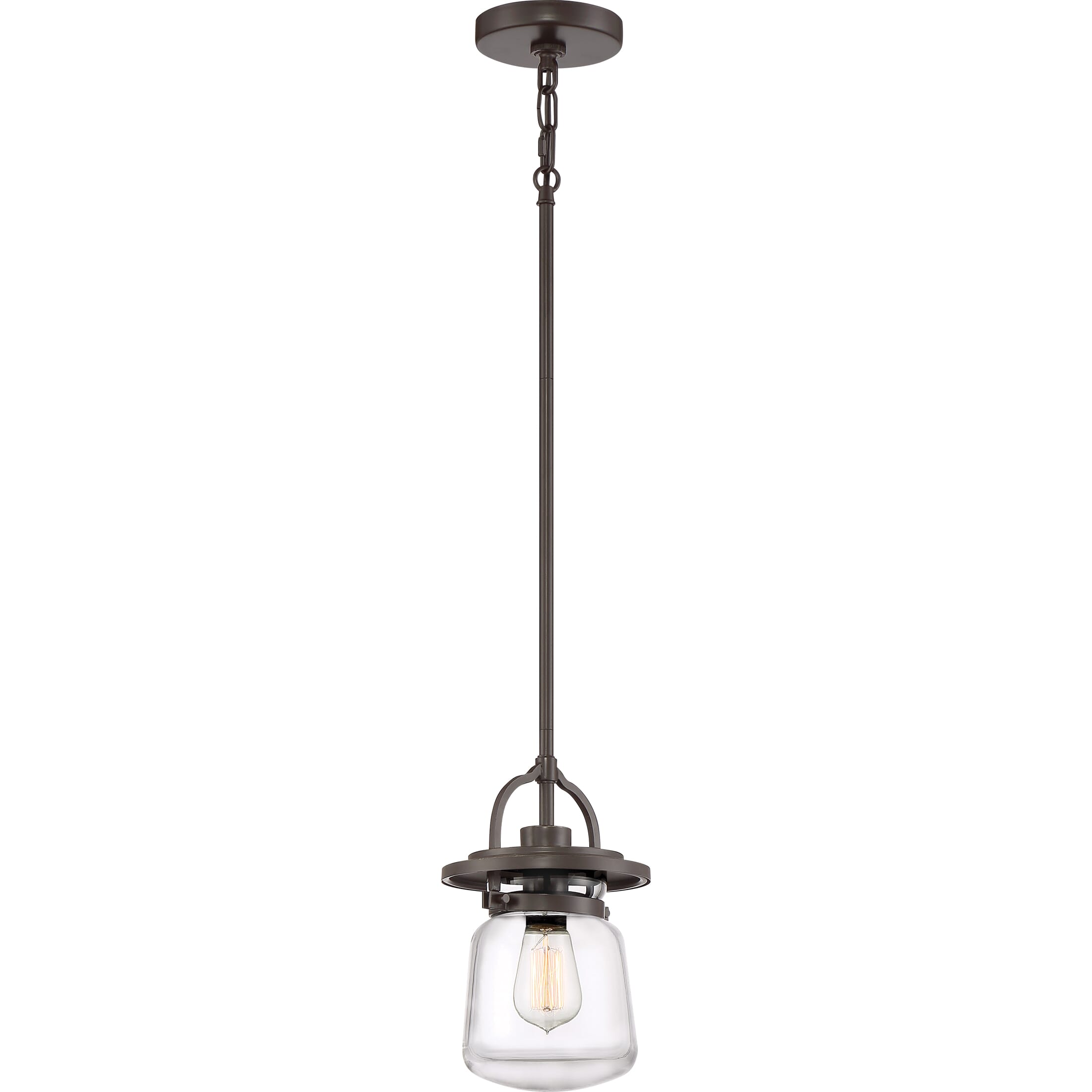 Quoizel LaSalle 7" Pendant Light in Western Bronze