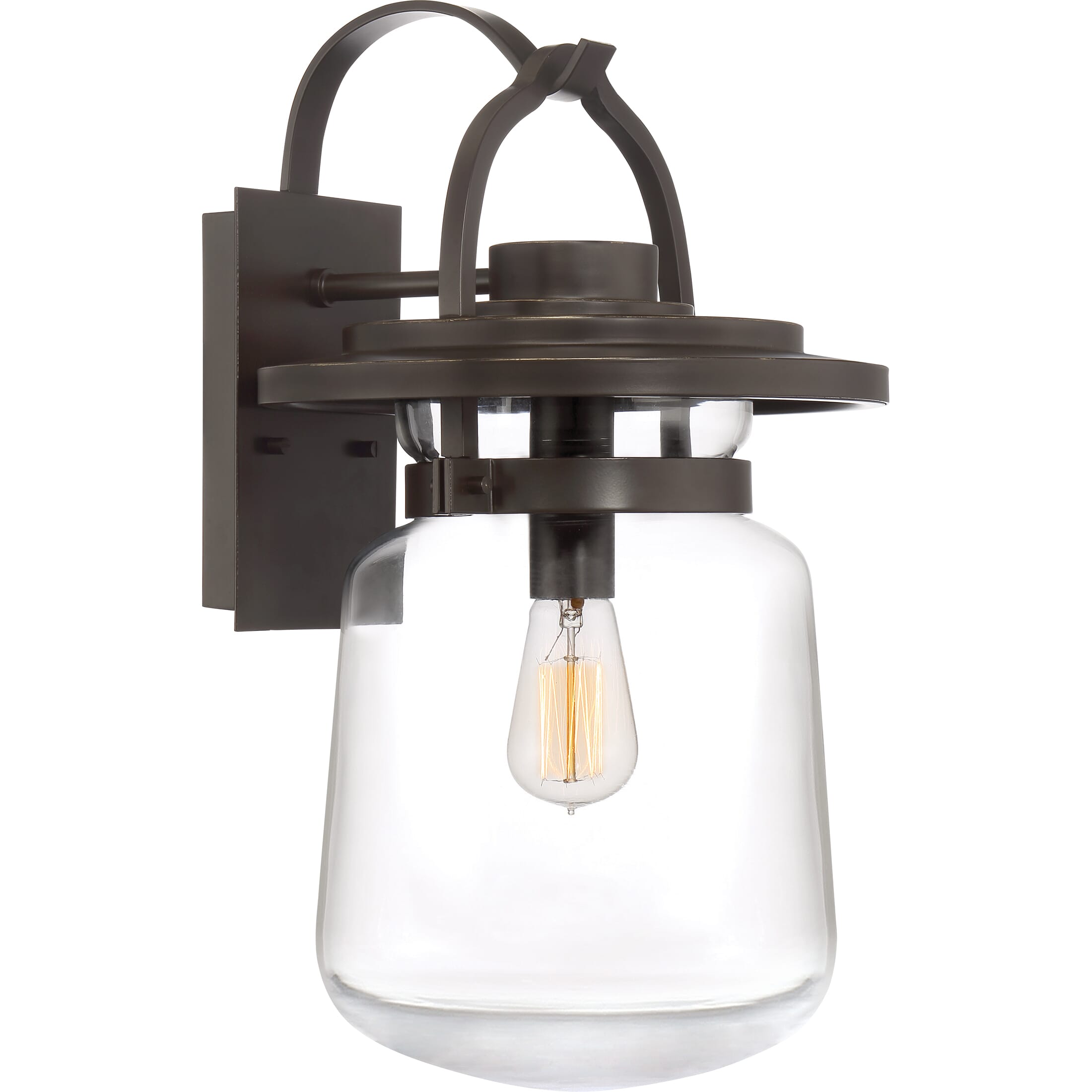 Quoizel LaSalle 11" Outdoor Hanging Light in Western Bronze