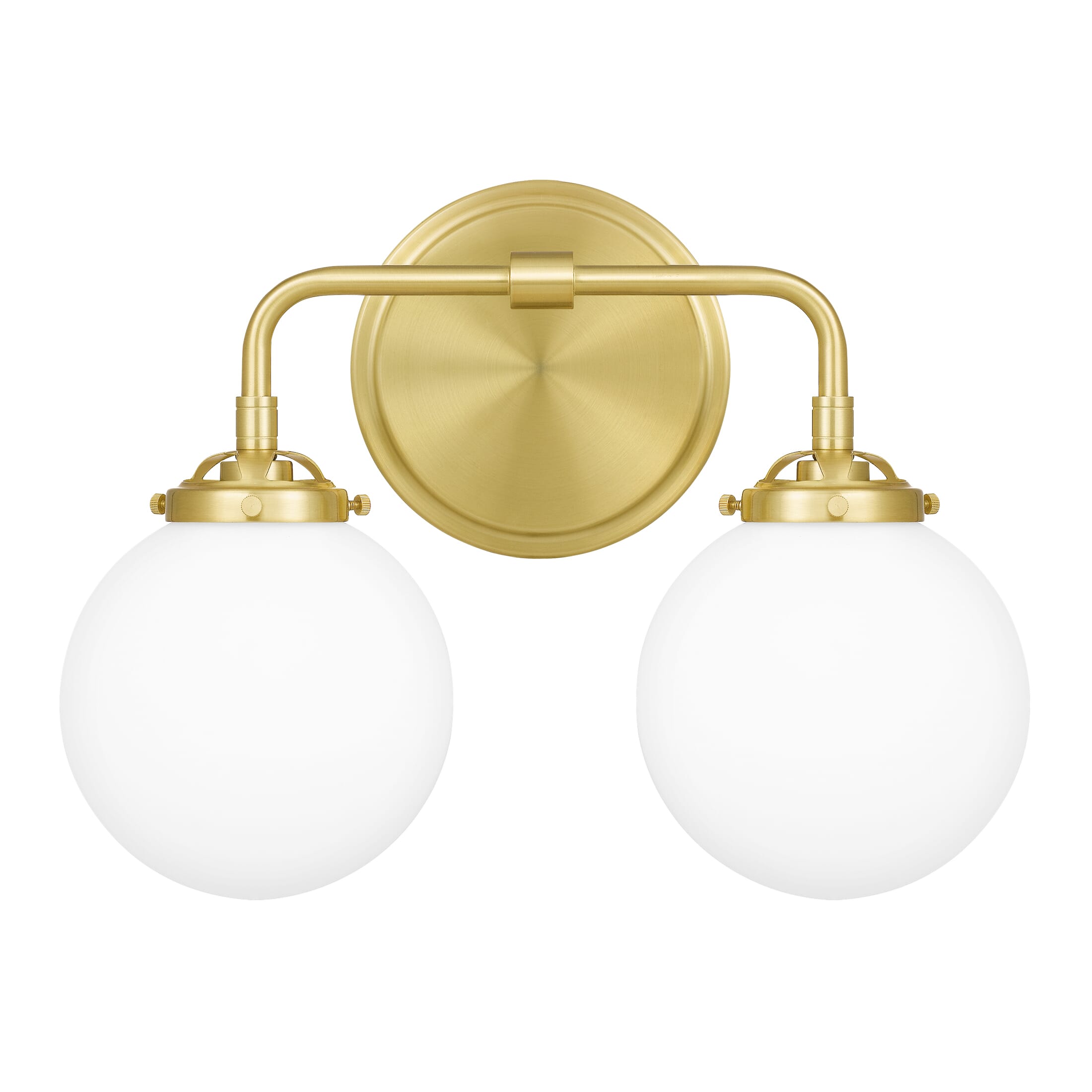 Quoizel Landry 2-Light 15" Bathroom Vanity Light in Satin Brass