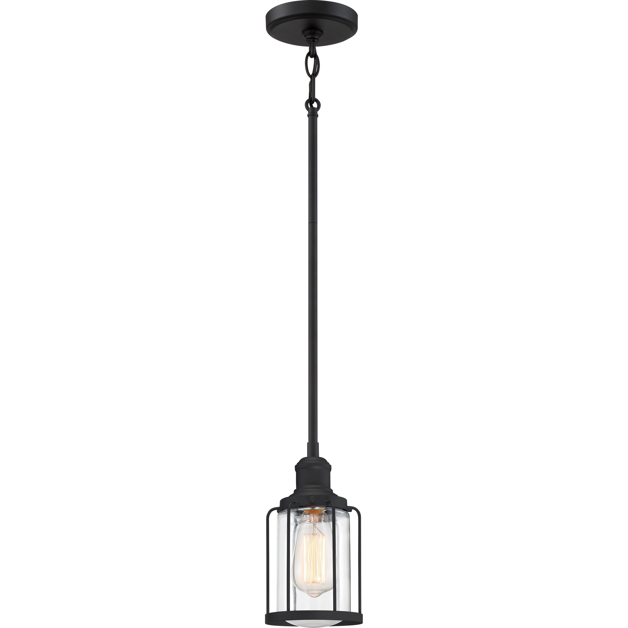 Quoizel Ludlow 5" Pendant Light in Earth Black