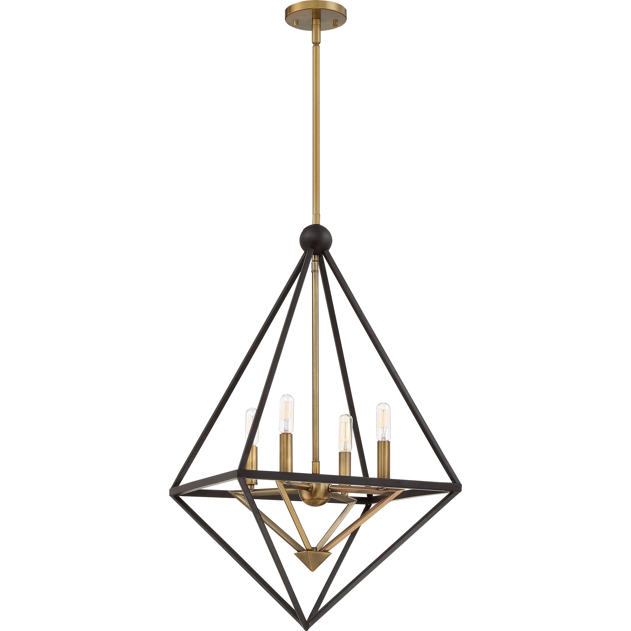 Quoizel Louvre 4-Light 30" Contemporary Chandelier in Western Bronze