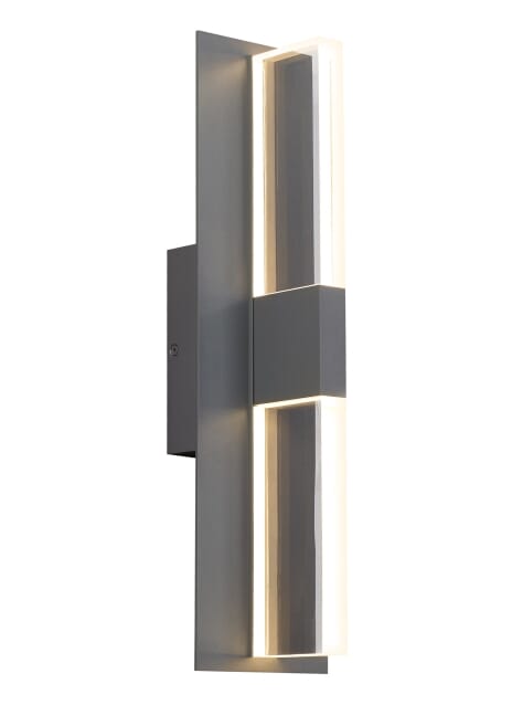 Tech Lyft 19" Outdoor Wall Light in Charcoal