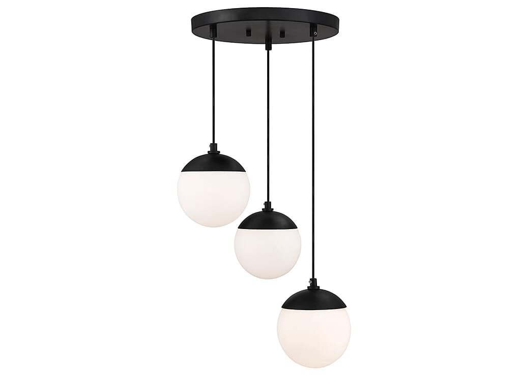 Trade Winds Cheryl Orb Chandelier in Matte Black