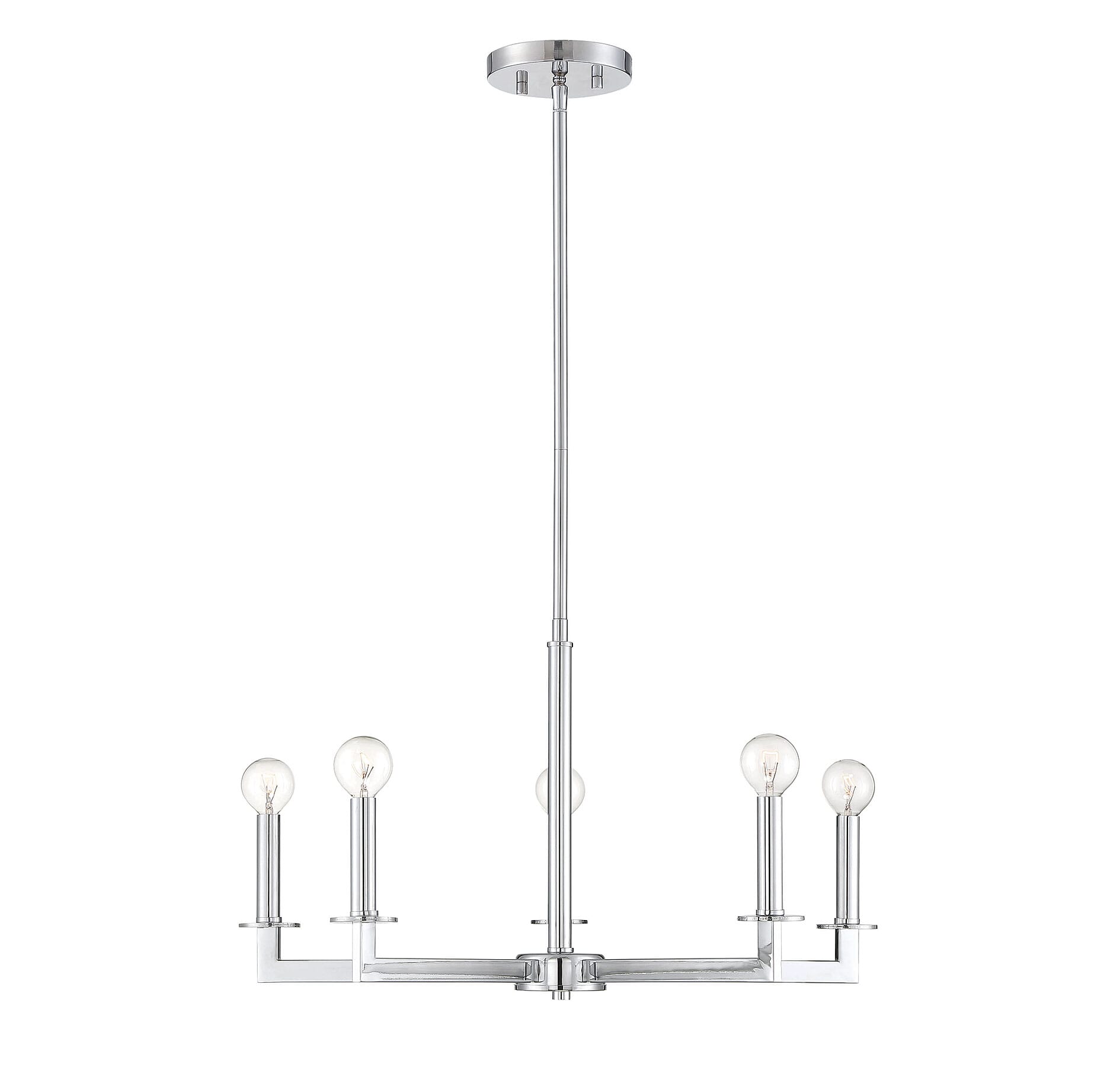 Trade Winds Ashley 5-Light Chandelier in Chrome