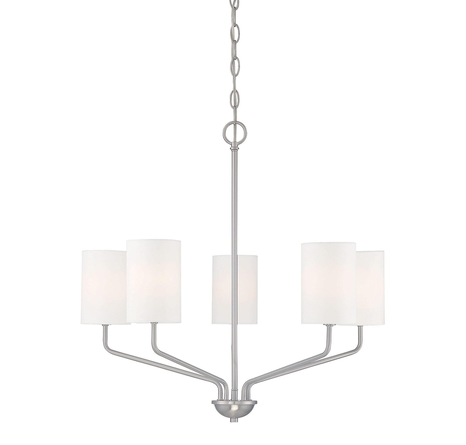 Trade Winds Amelia 5-Light Chandelier in Brushed Nickel