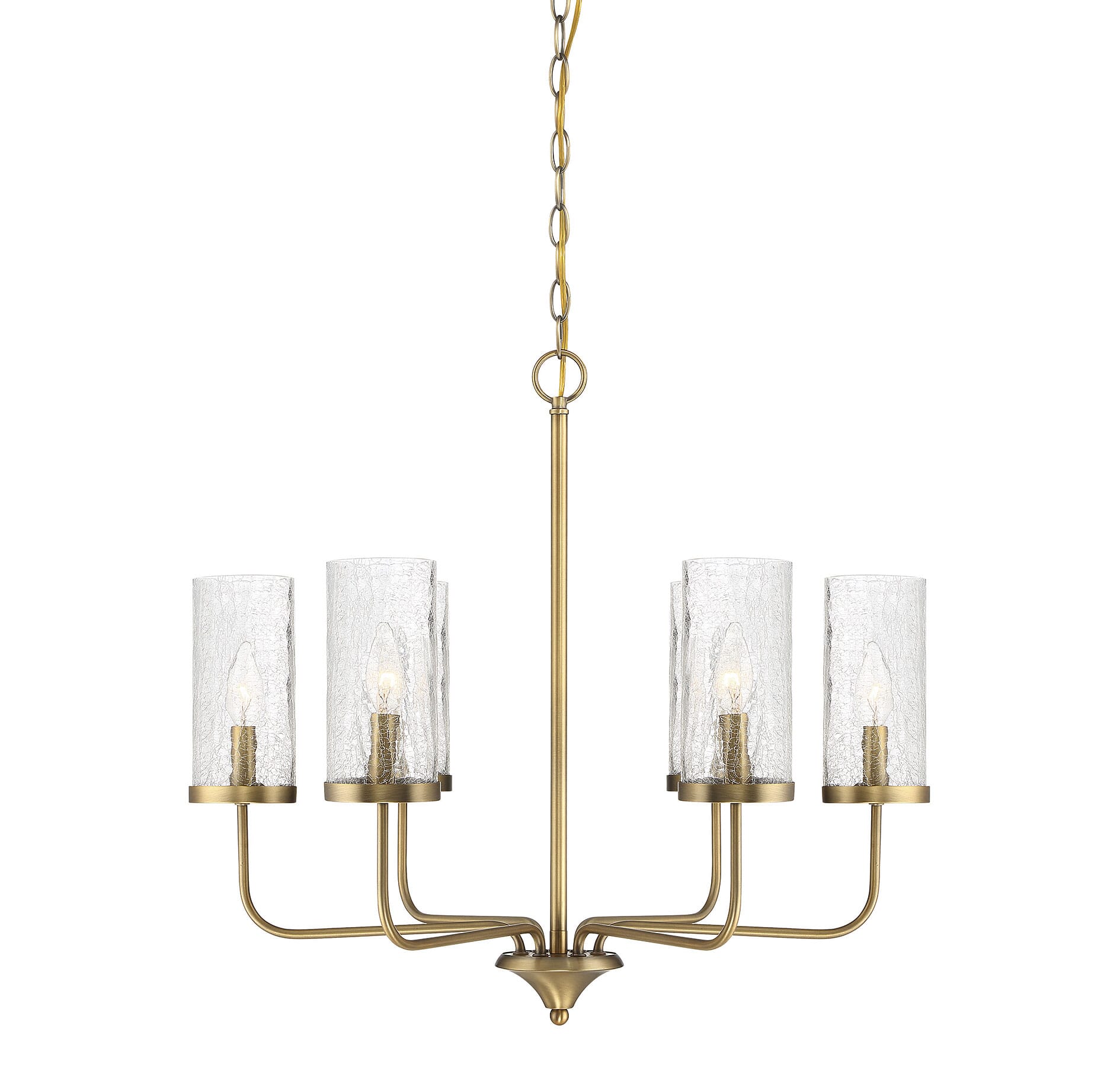 Trade Winds Fairlie 5-Light Chandelier in Natural Brass