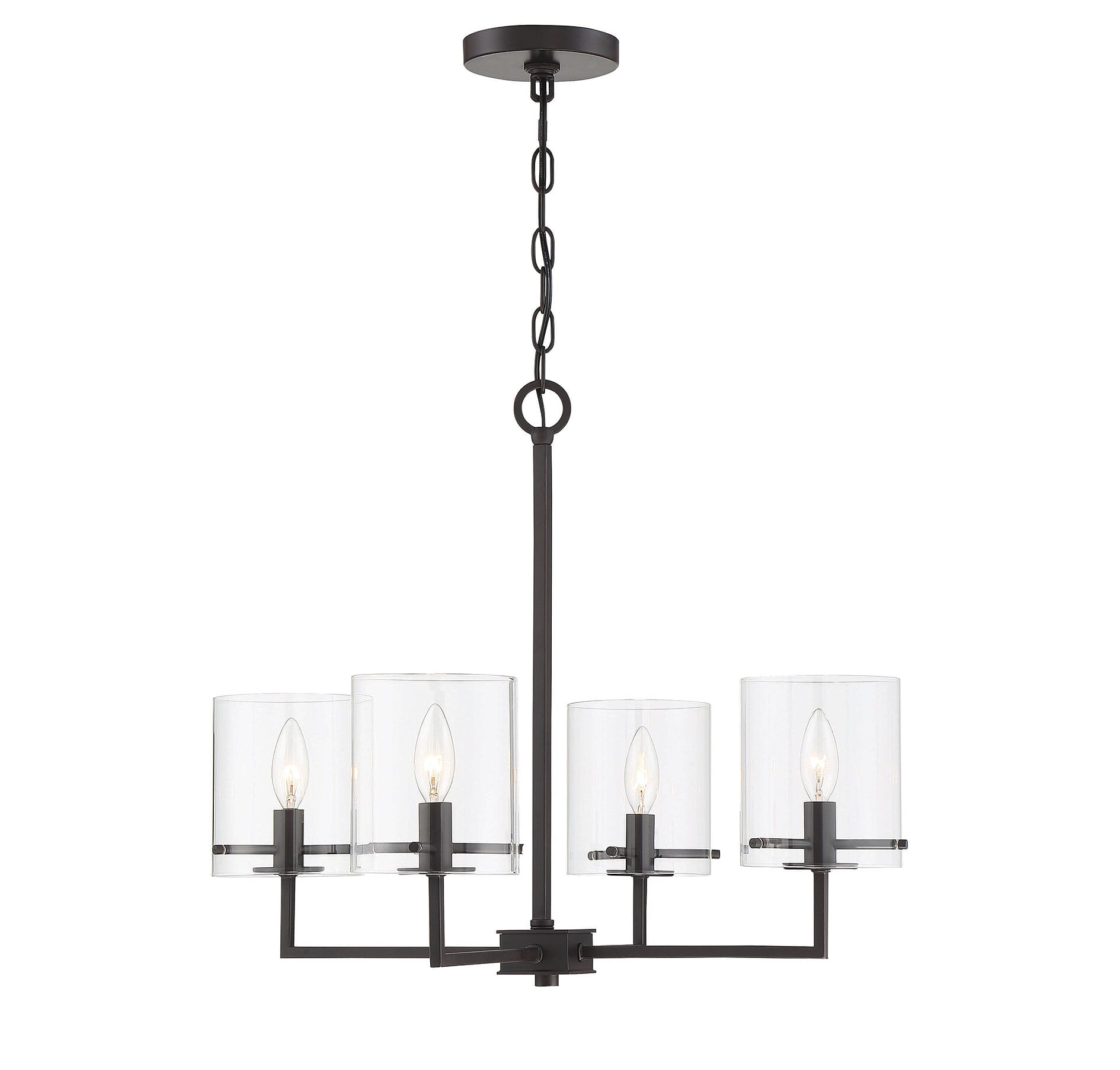 Trade Winds Stowe 4-Light Chandelier in Oil Rubbed Bronze