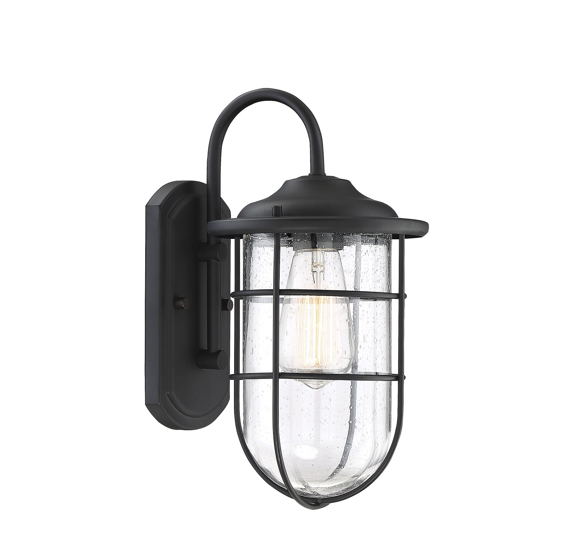 Trade Winds Chartwell 14" Outdoor Wall Light in Matte Black