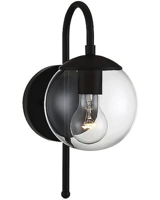 Trade Winds Outdoor Wall Light in Matte Black