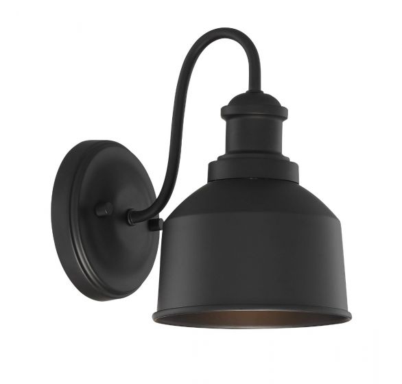 Trade Winds Outdoor Wall Light in Matte Black