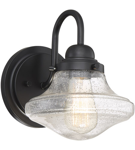 Trade Winds 9" Outdoor Wall Light in Matte Black