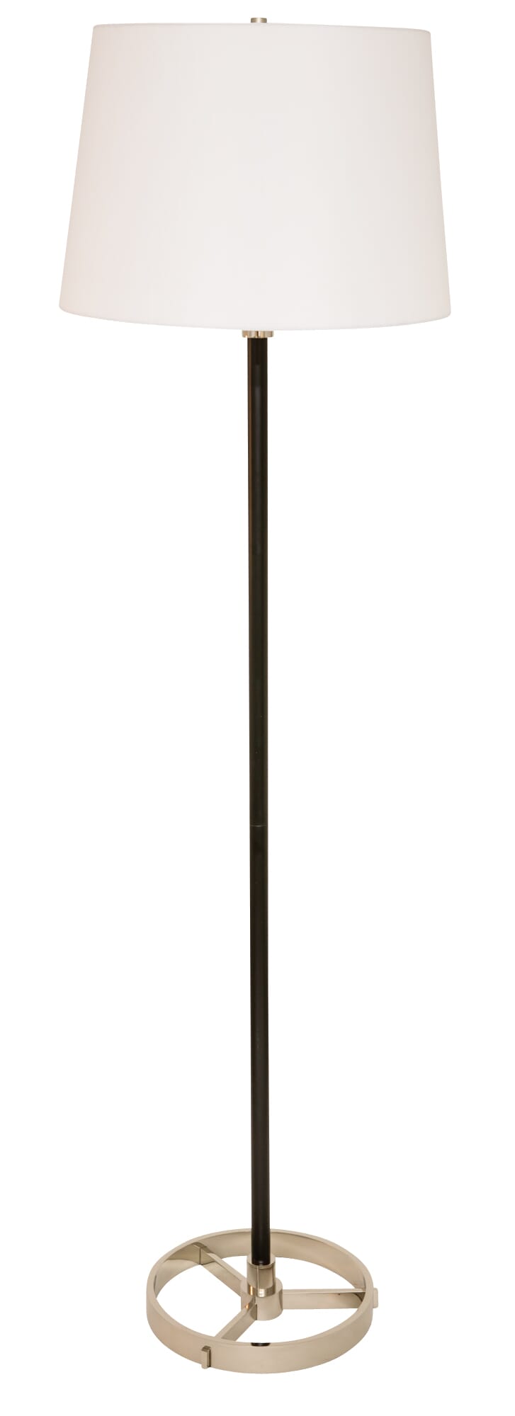 House of Troy Morgan 62" Floor Lamp in Black with Polished Nickel