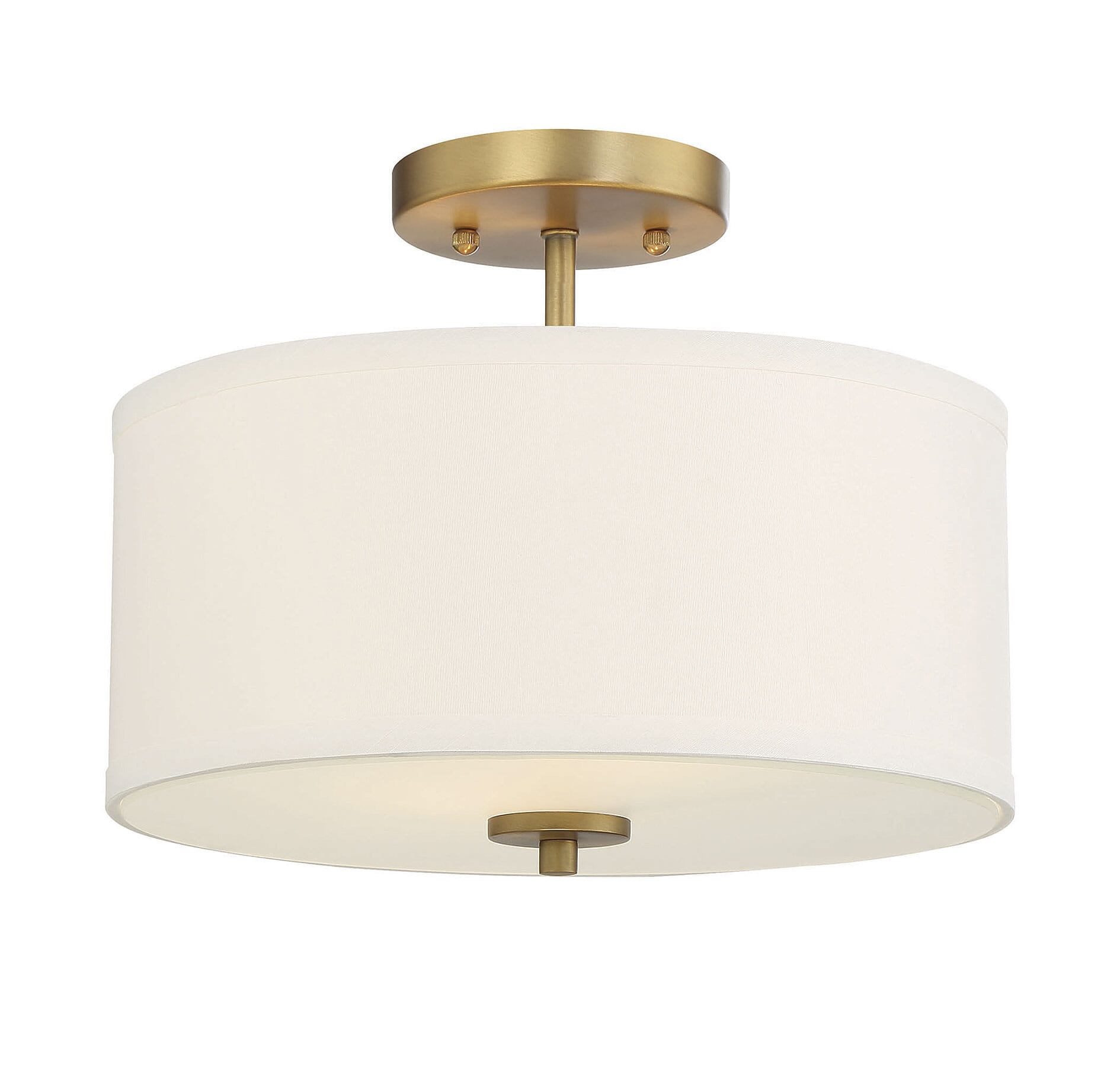 Trade Winds Cassie 2-Light Ceiling Light in Natural Brass