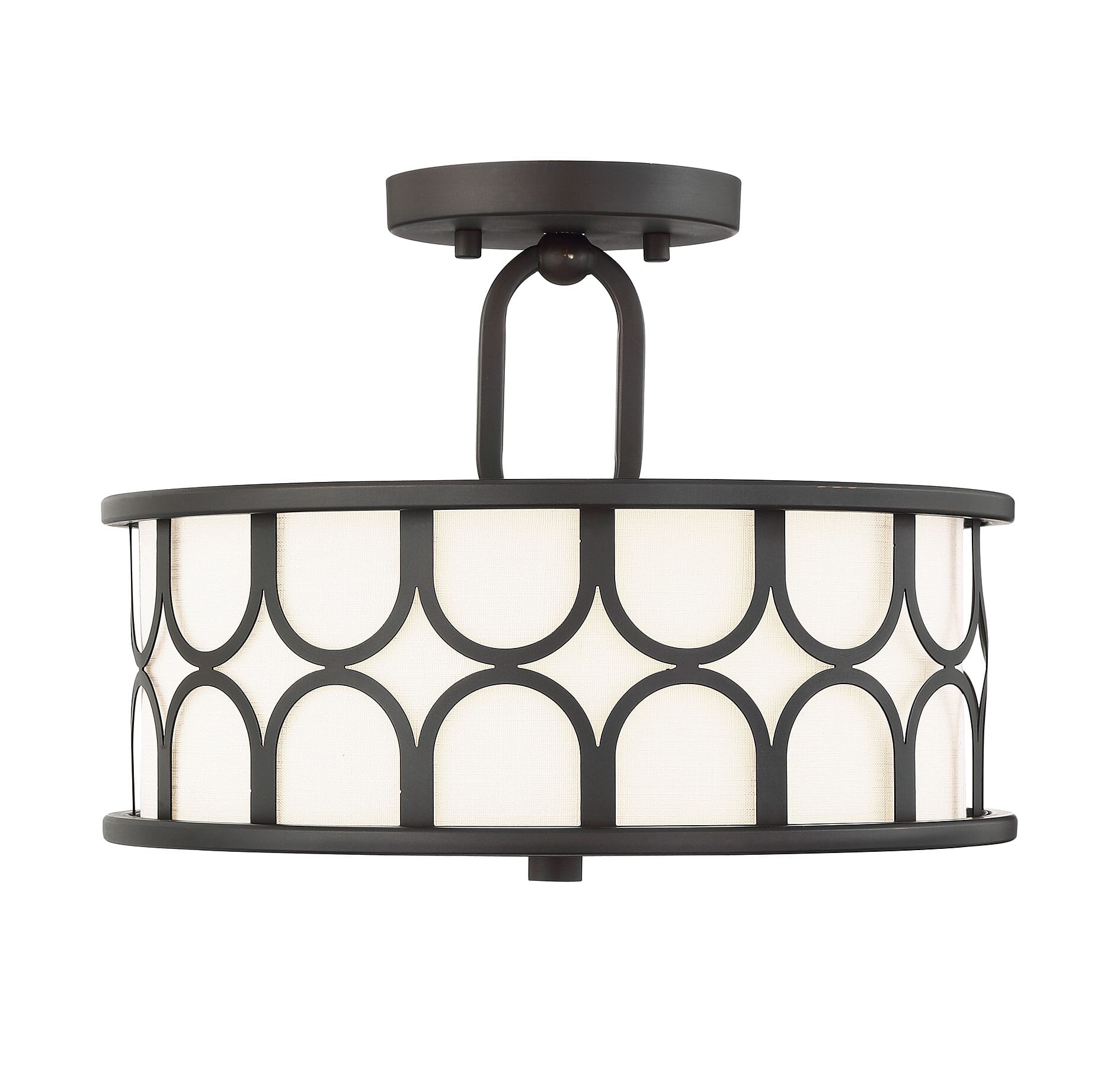 Trade Winds Courtland Ceiling Light in Oil Rubbed Bronze