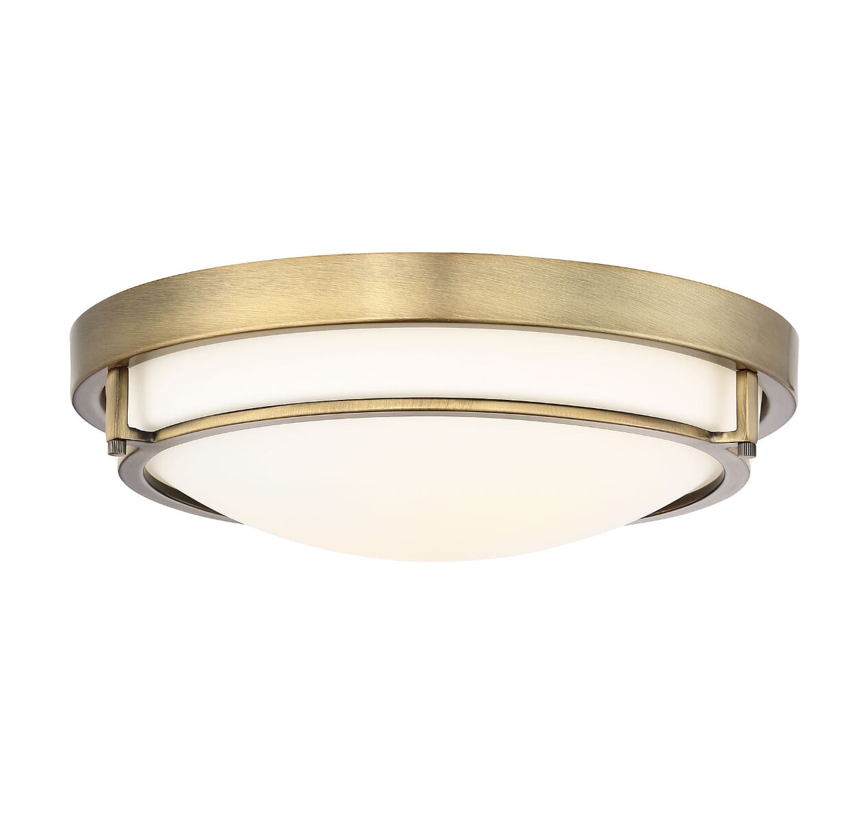 Trade Winds Felton 2-Light Ceiling Light in Natural Brass