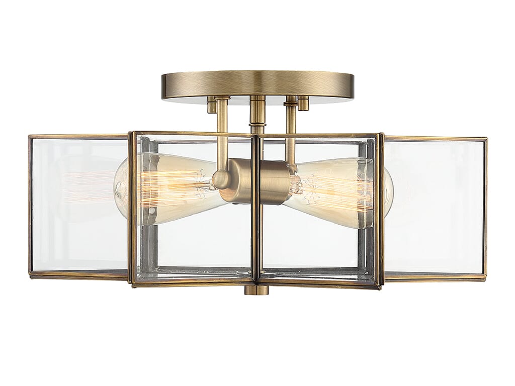 Trade Winds Stella Star Ceiling Light in Natural Brass