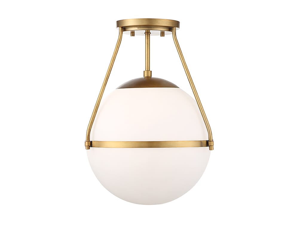 Trade Winds Hammond Ceiling Light in Natural Brass