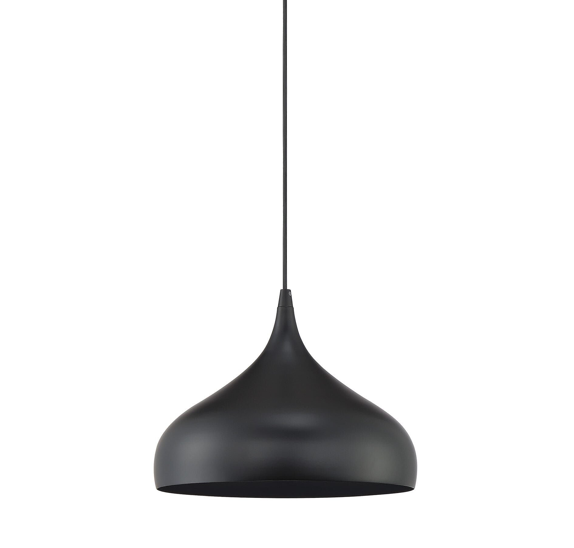 Trade Winds Patricia Plug-In Pendant Light in Matte Black