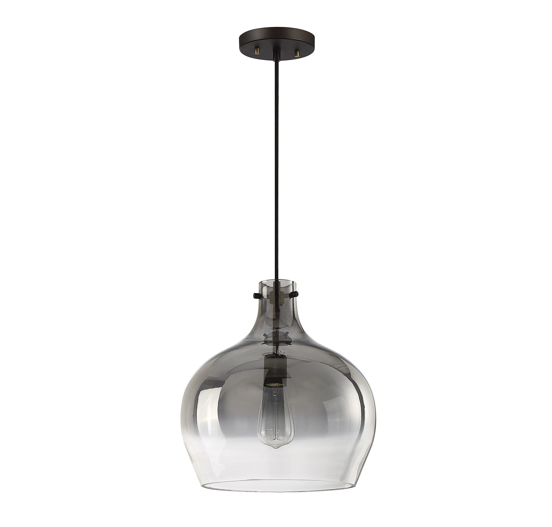 Trade Winds Rachel Smoked Pendant Light in Oil Rubbed Bronze