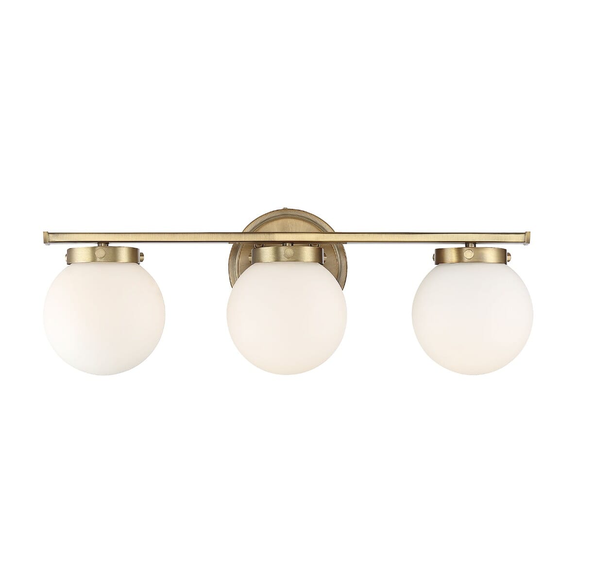 Trade Winds Antoinette 3-Light 24" Bathroom Vanity Light in Natural Brass