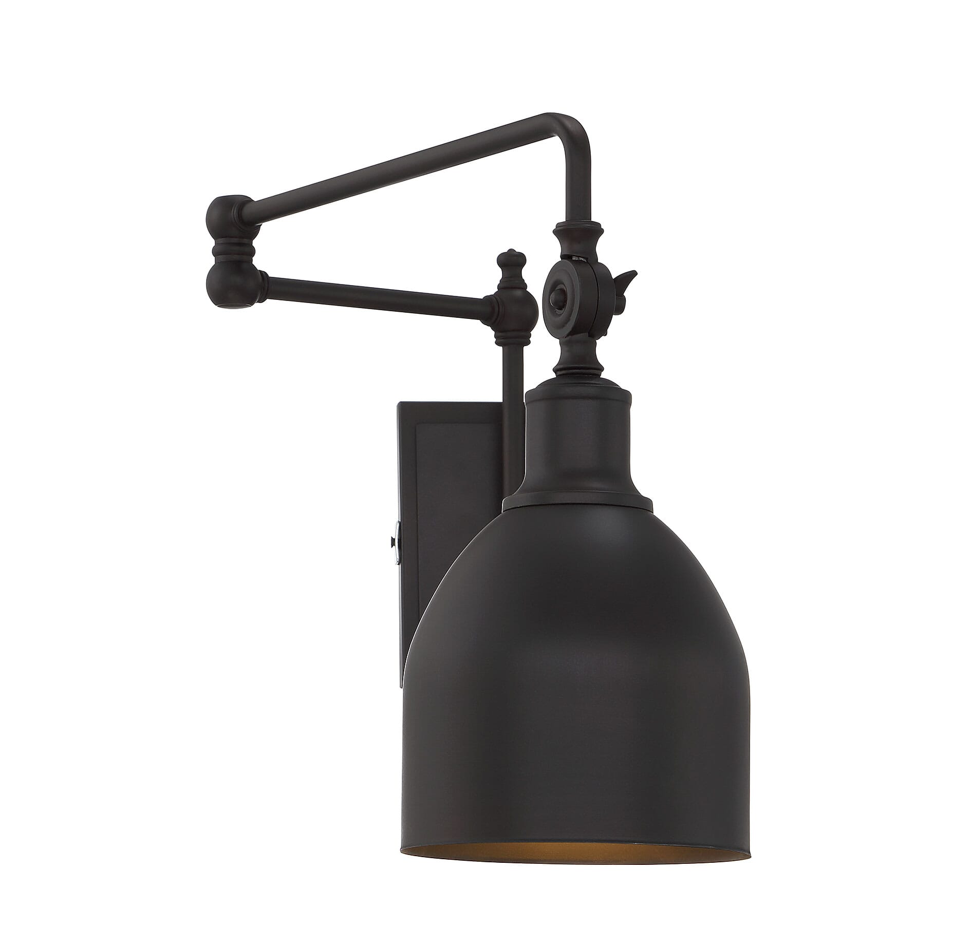 Trade Winds Everett Adjustable Wall Sconce in Oil Rubbed Bronze