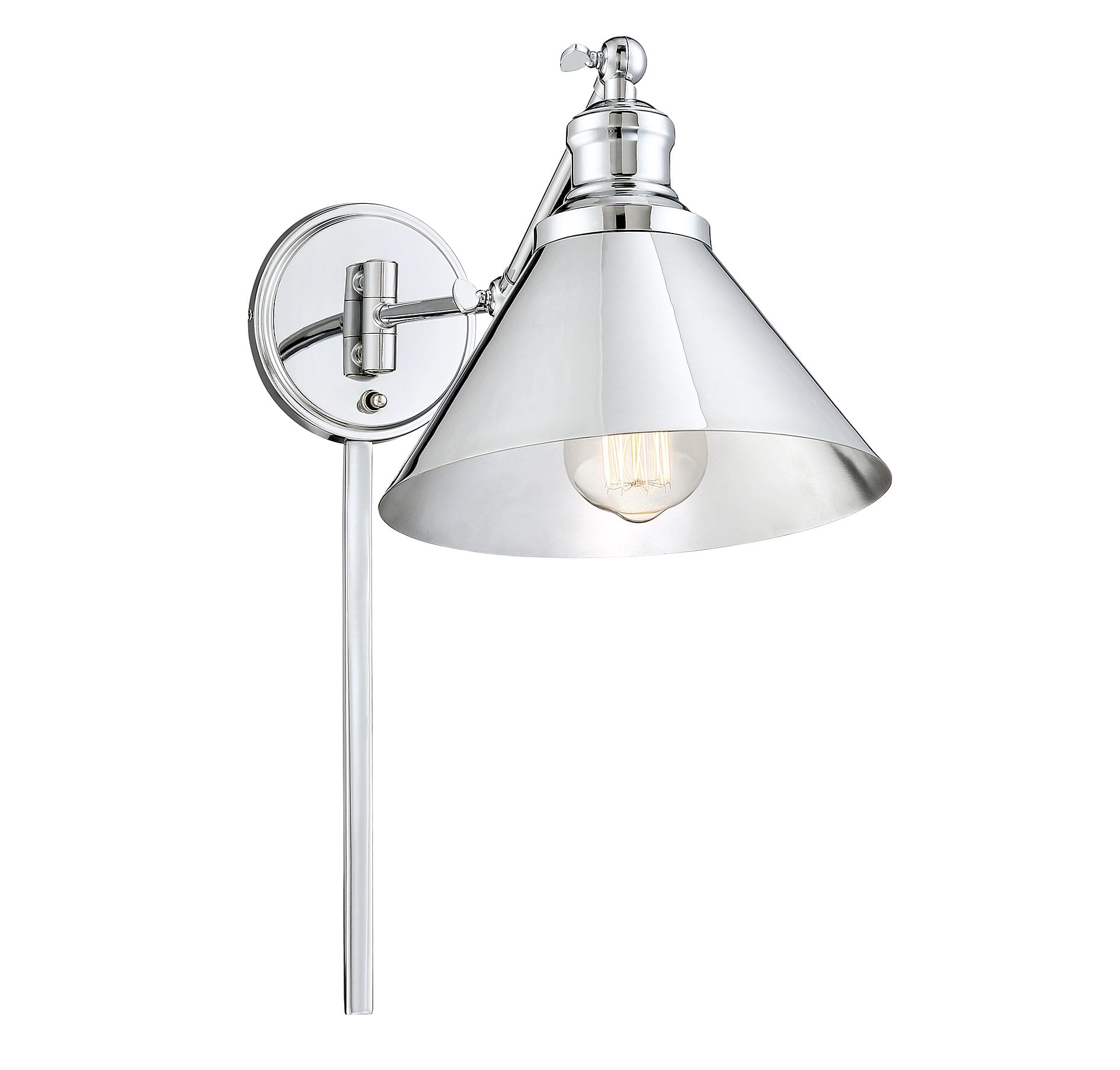 Trade Winds Cranston 11" Wall Sconce in Polished Chrome