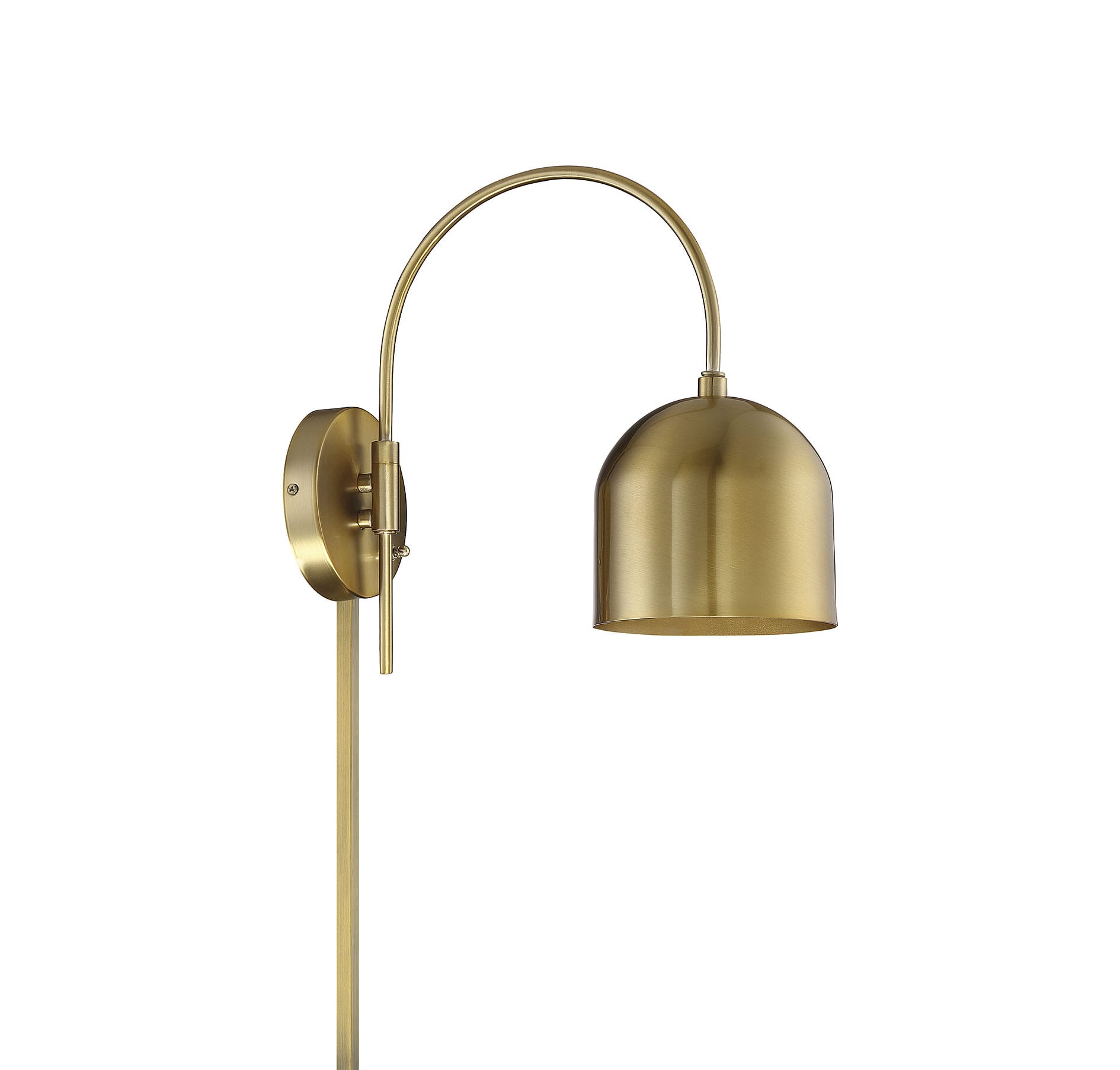 Trade Winds Dana Wall Sconce in Warm Brass