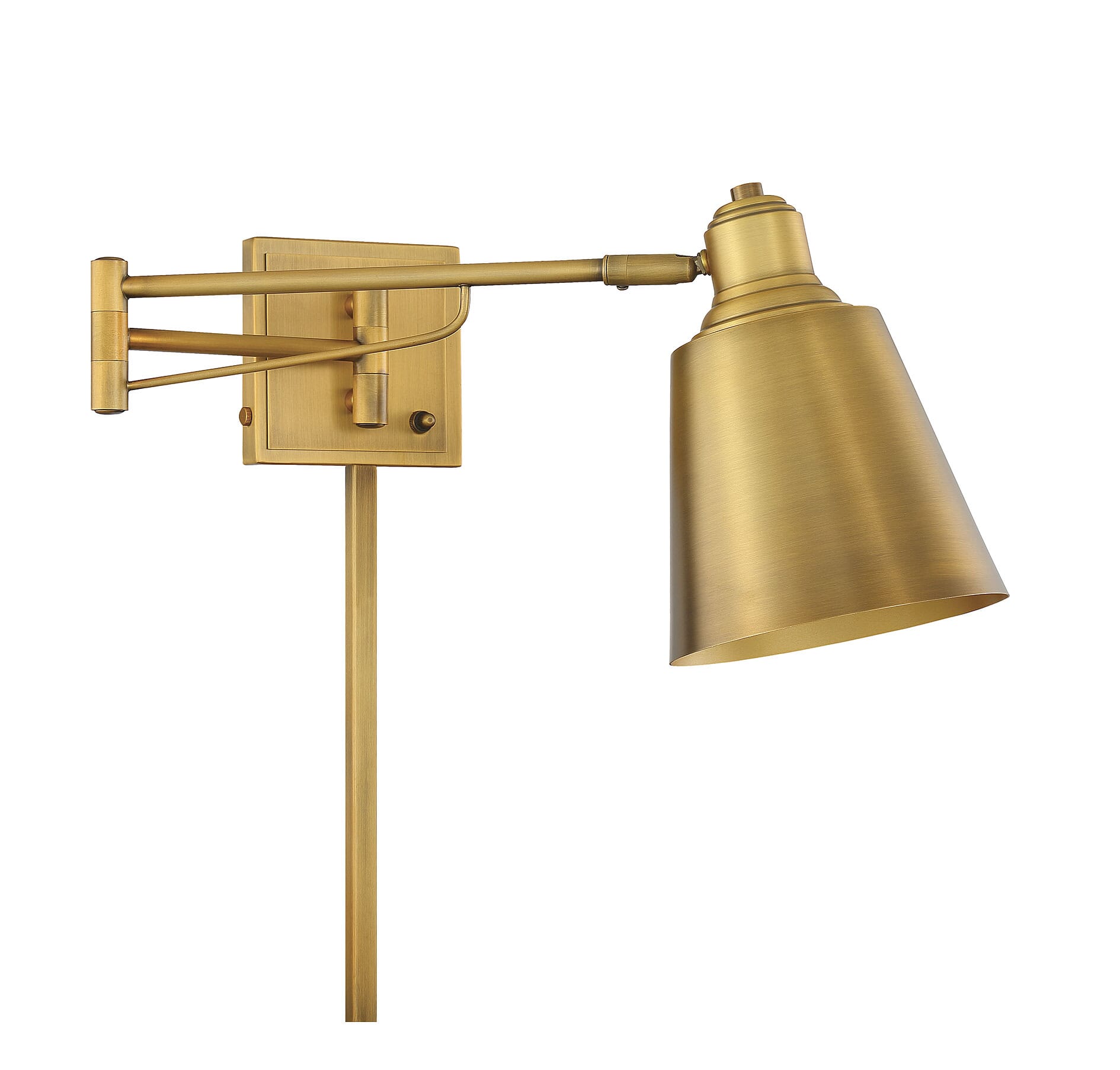 Trade Winds Clarkson 9" Wall Sconce in Warm Brass