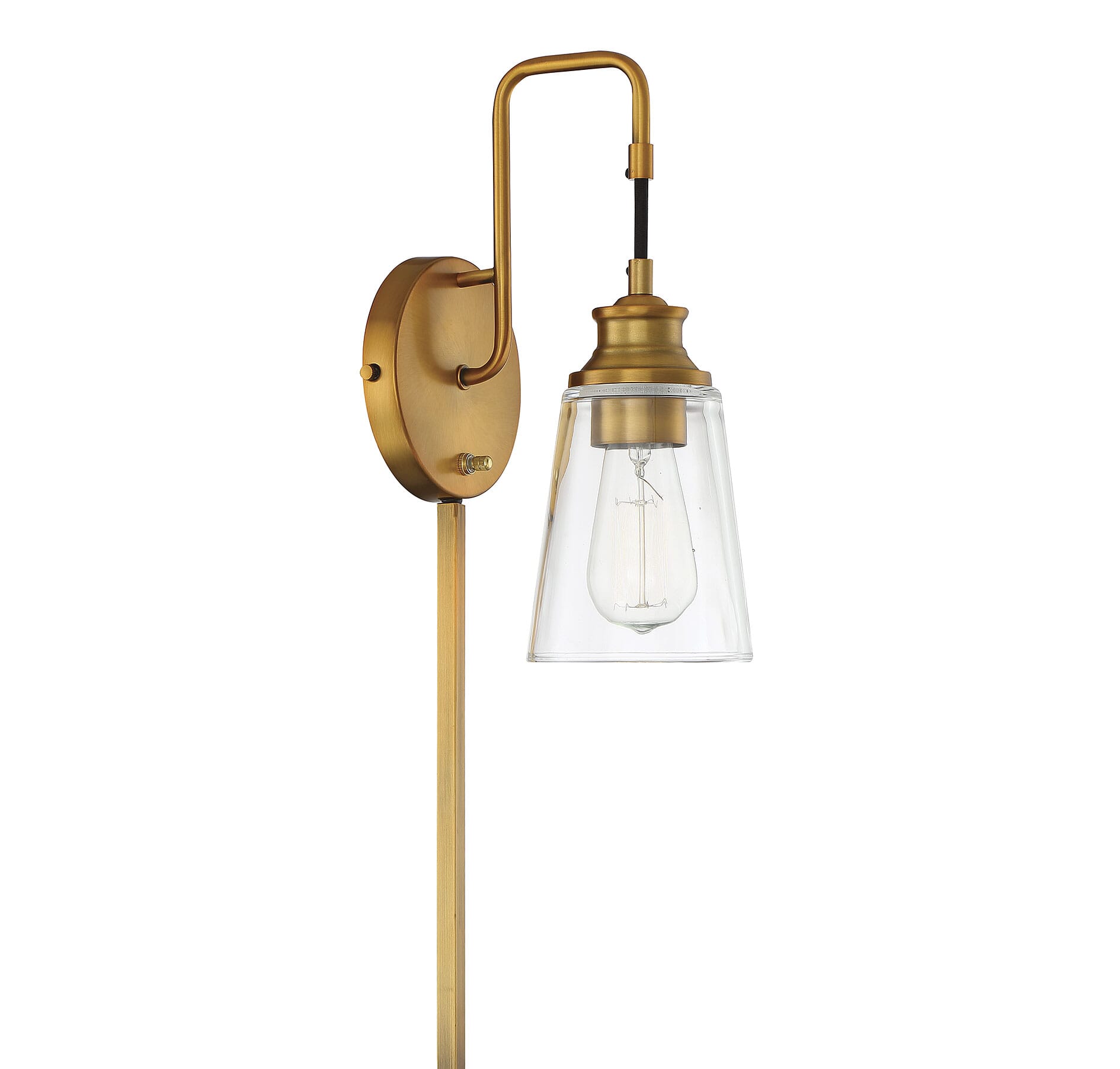 Trade Winds Gilford 13" Wall Sconce in Warm Brass