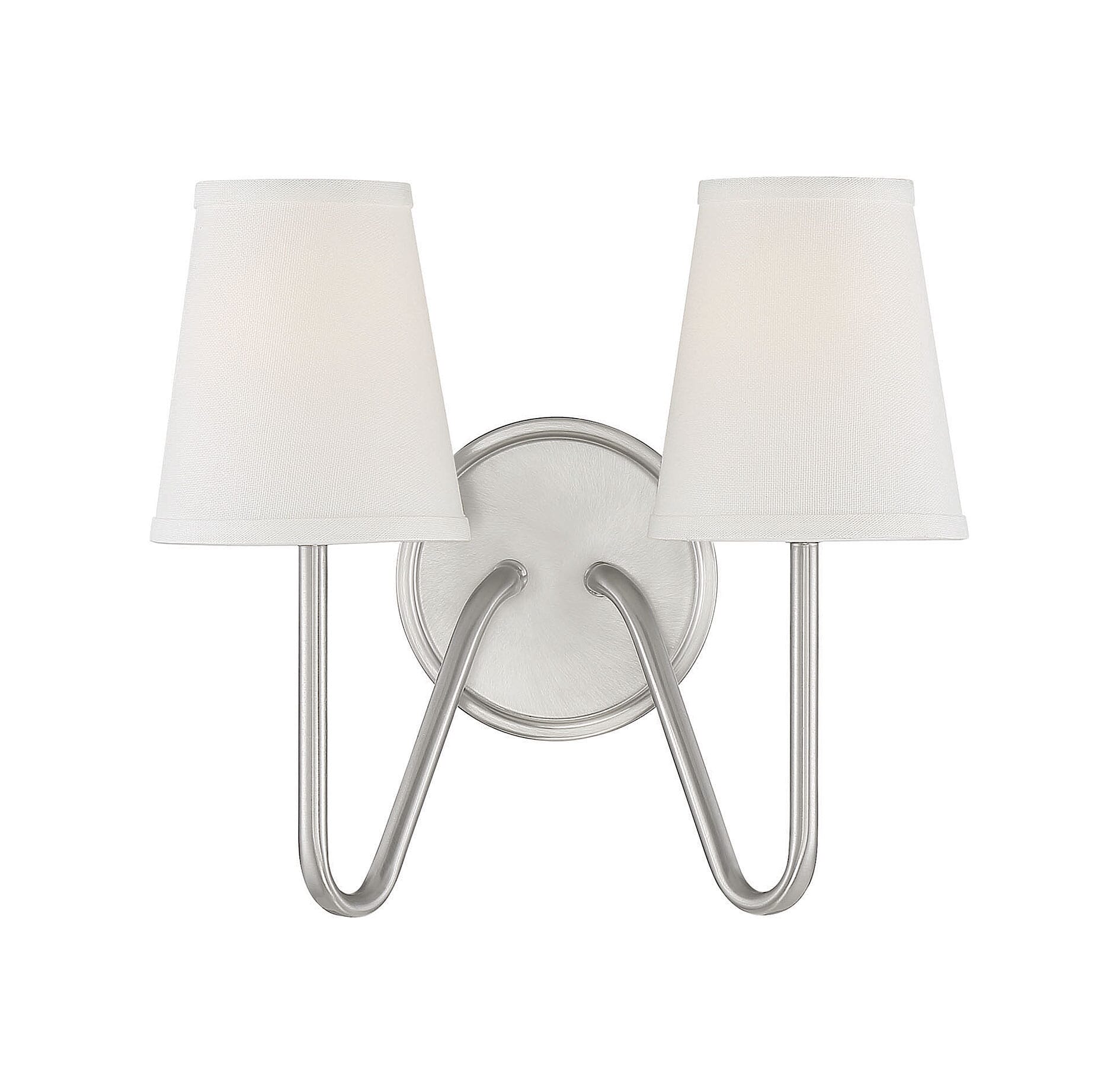 Trade Winds Madison 2-Light Wall Sconce in Brushed Nickel