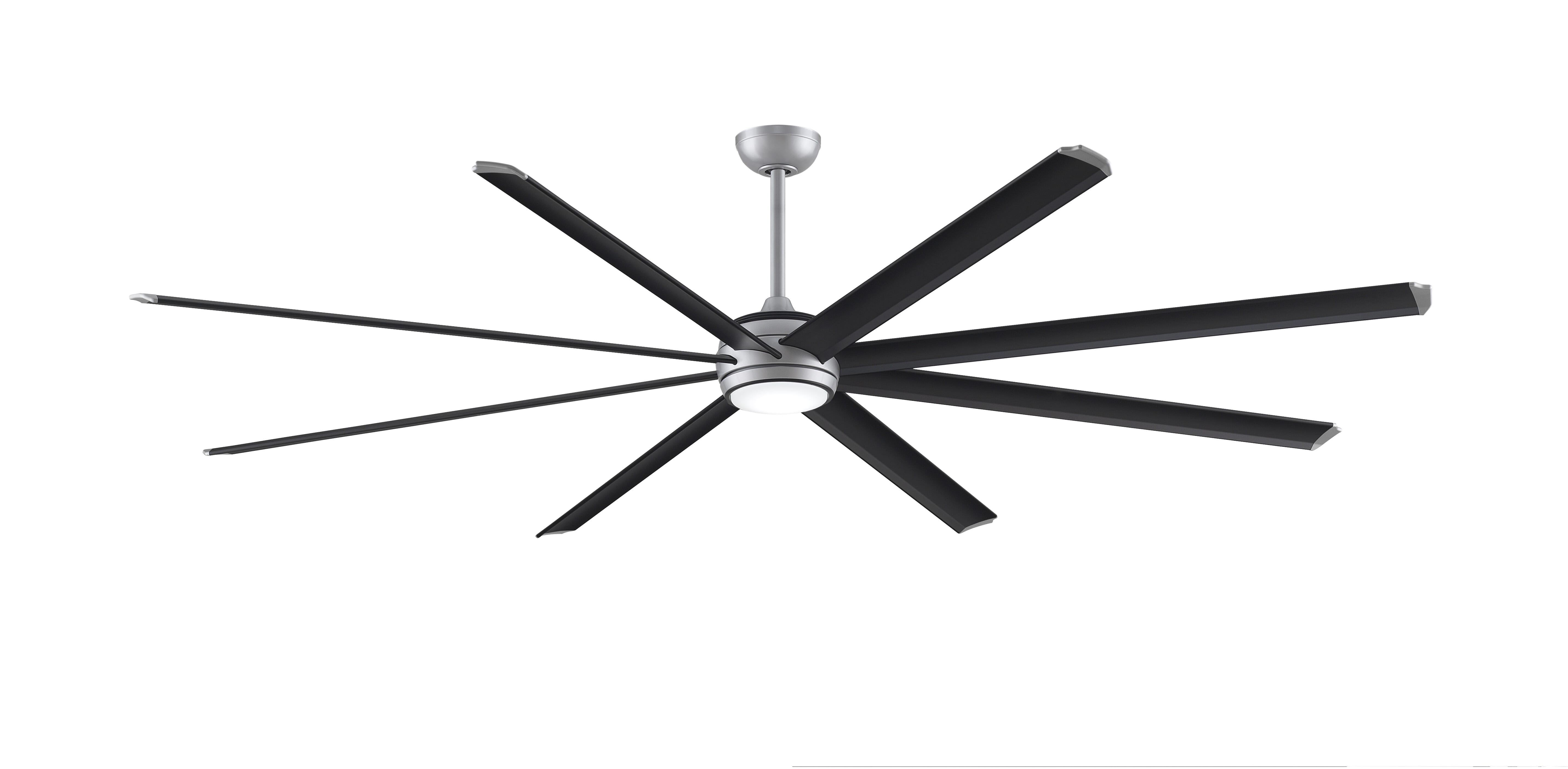 Fanimation Stellar 96 1-Light 8-Blade Ceiling Fan Motor (Only) in Silver