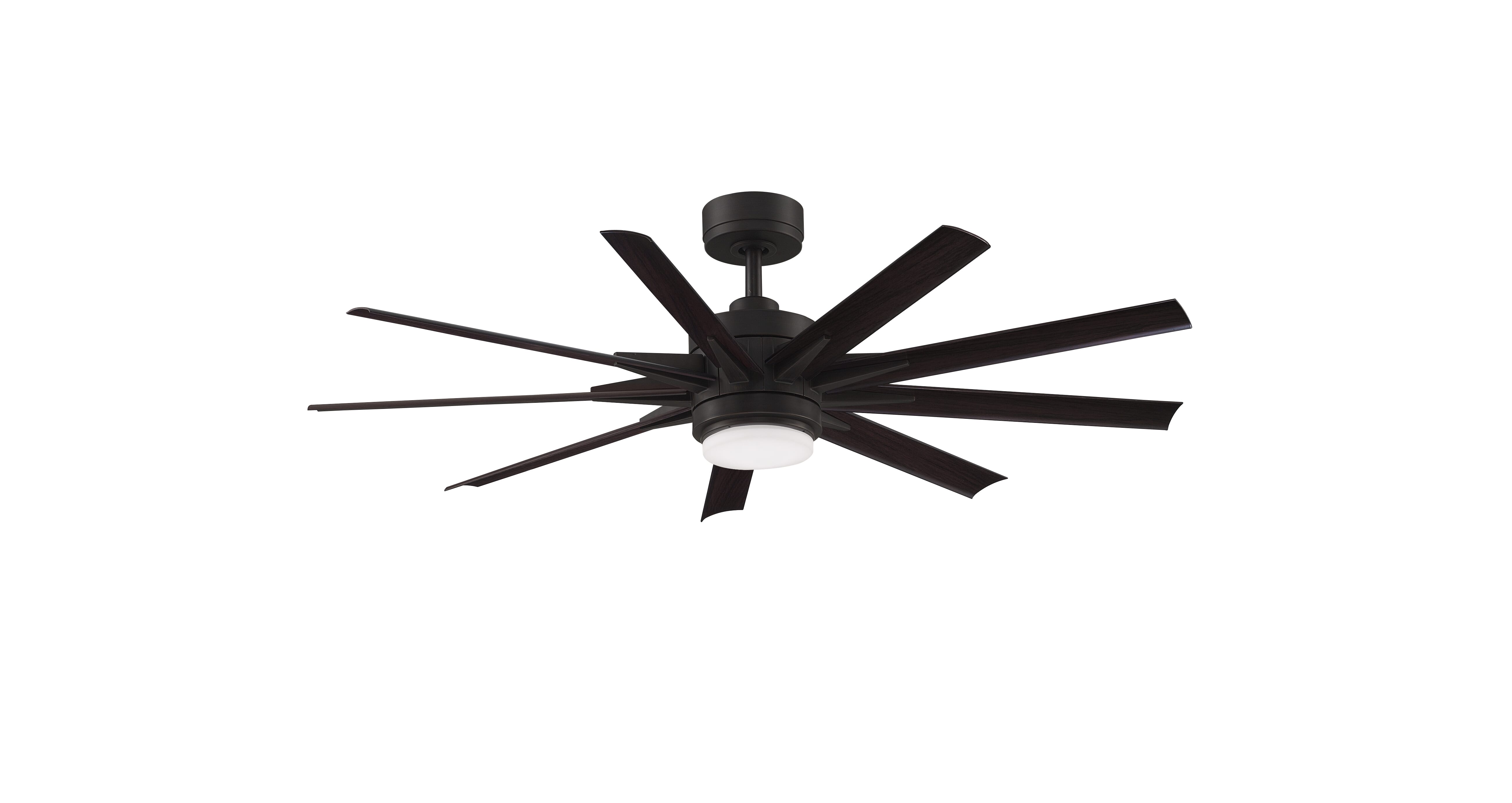 Fanimation Odyn Custom 1-Light 9-Blade Ceiling Fan Motor (Only) in Dark Bronze