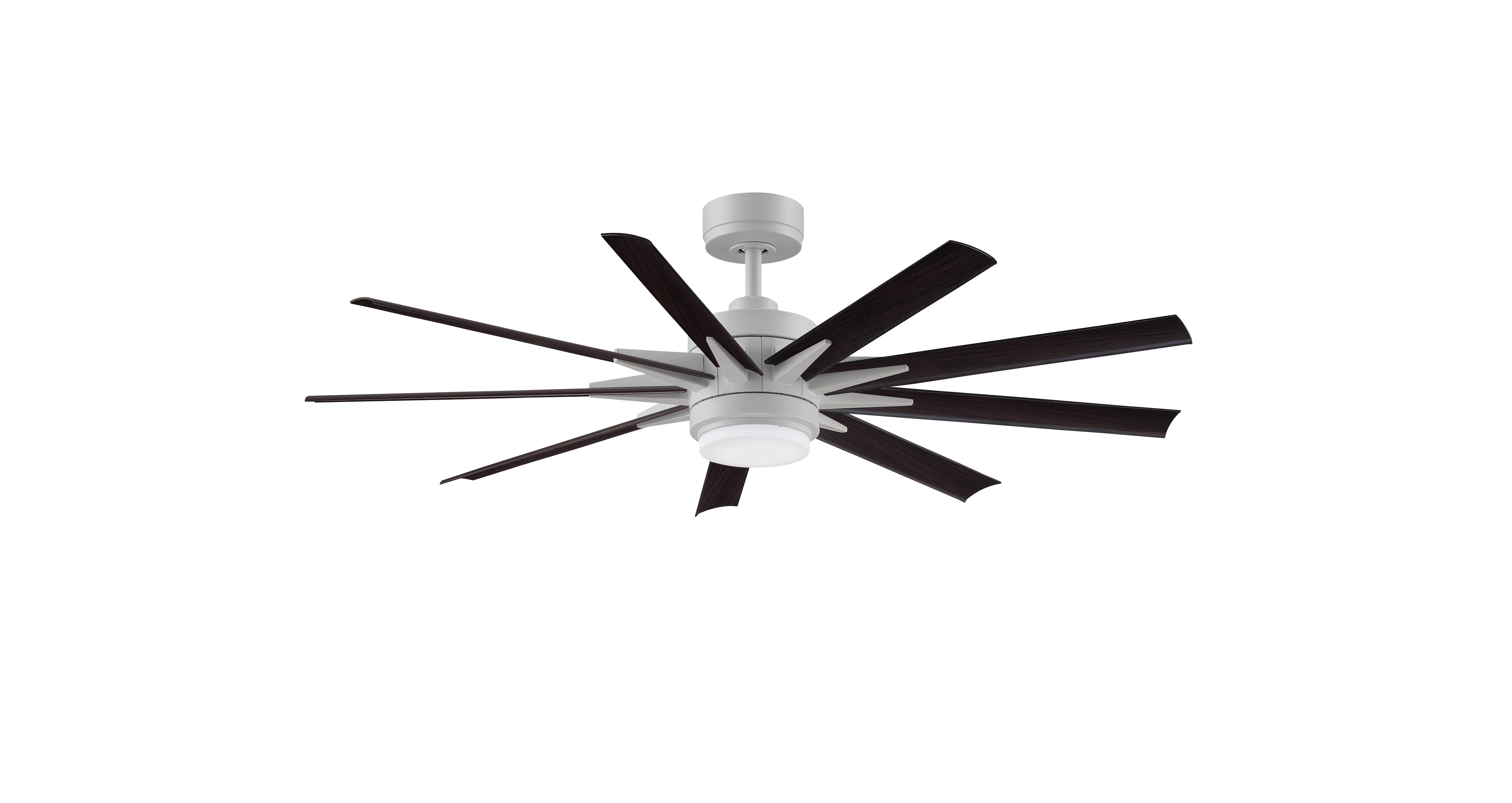 Fanimation Odyn Custom 1-Light 9-Blade Ceiling Fan Motor (Only) in Matte White