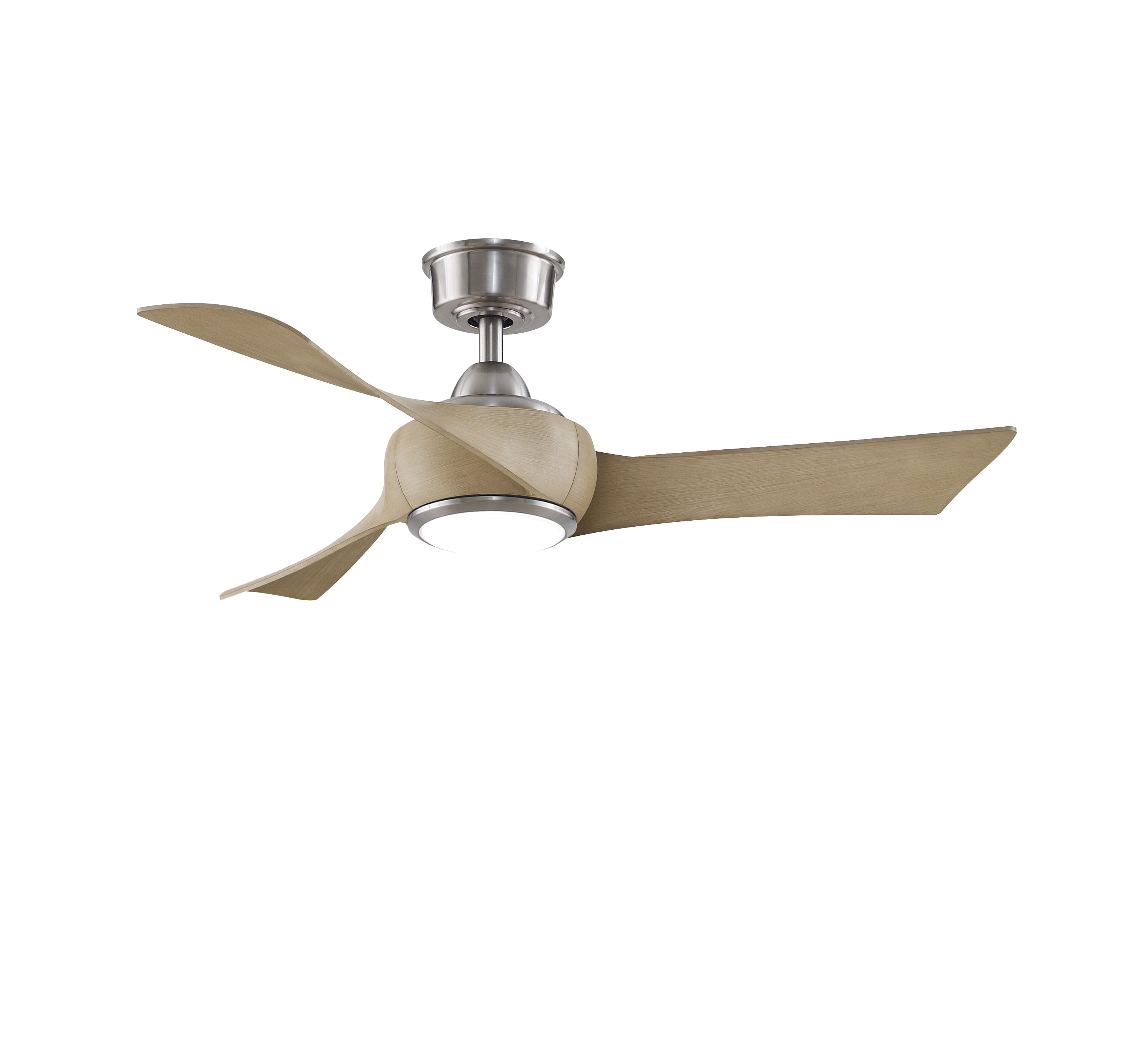 Fanimation Wrap Custom Indoor Ceiling Fan in Brushed Nickel- MOTOR ONLY