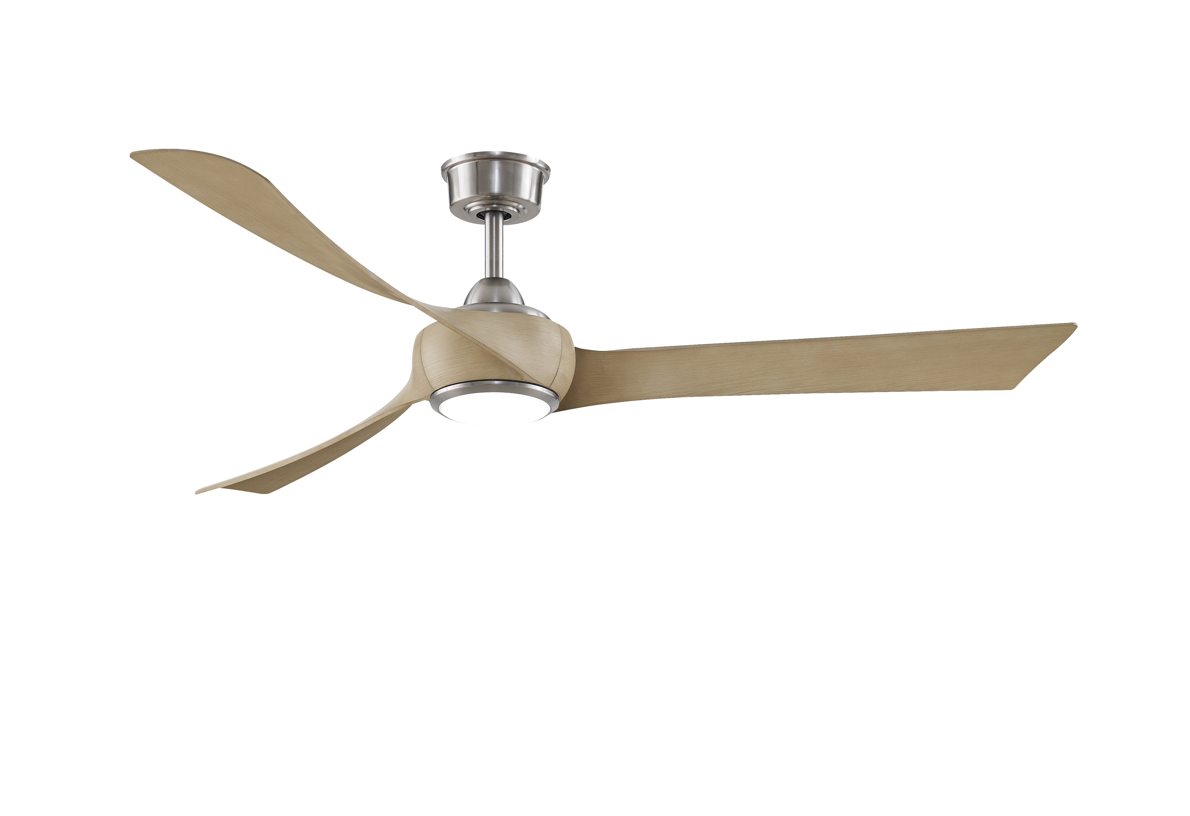 Fanimation Wrap Custom Indoor Ceiling Fan in Brushed Nickel- MOTOR ONLY