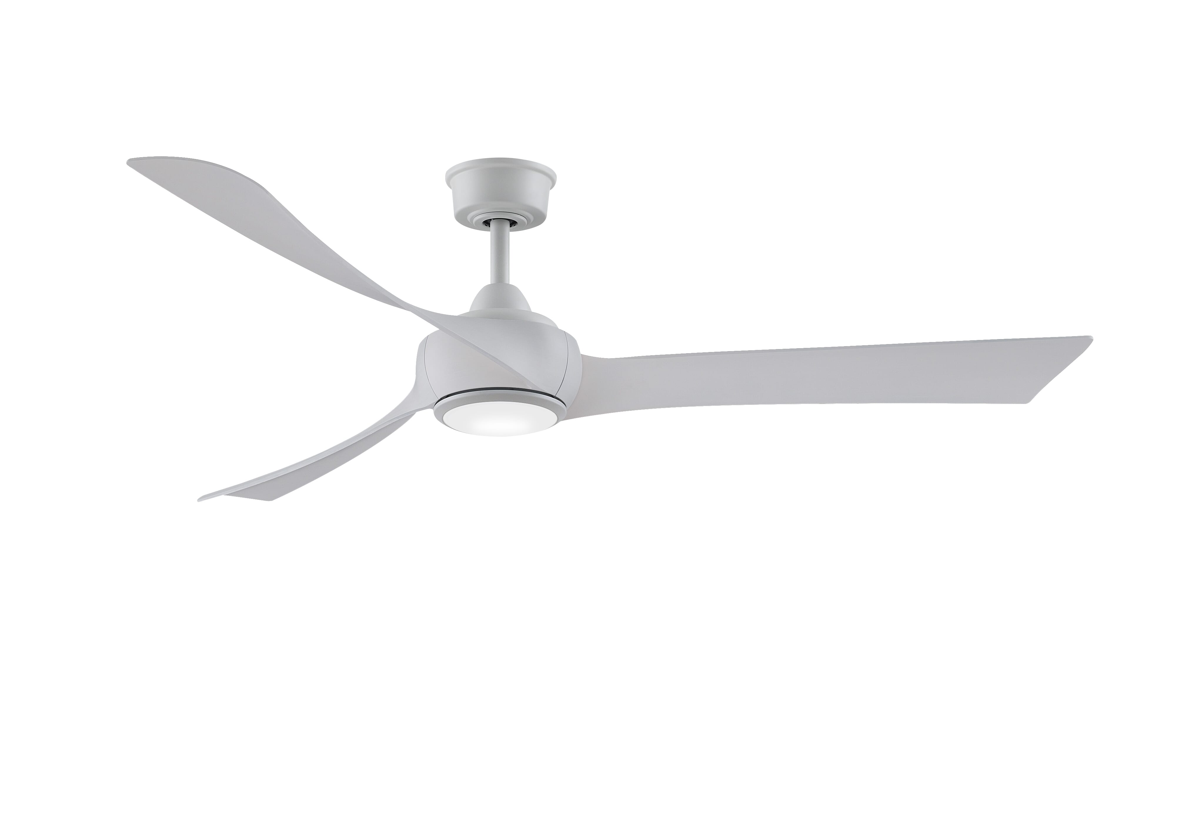 Fanimation Wrap Custom Indoor Ceiling Fan in Matte White- MOTOR ONLY