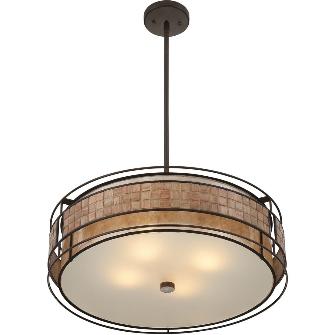 Quoizel Laguna 4-Light Pendant in Bronze Finish