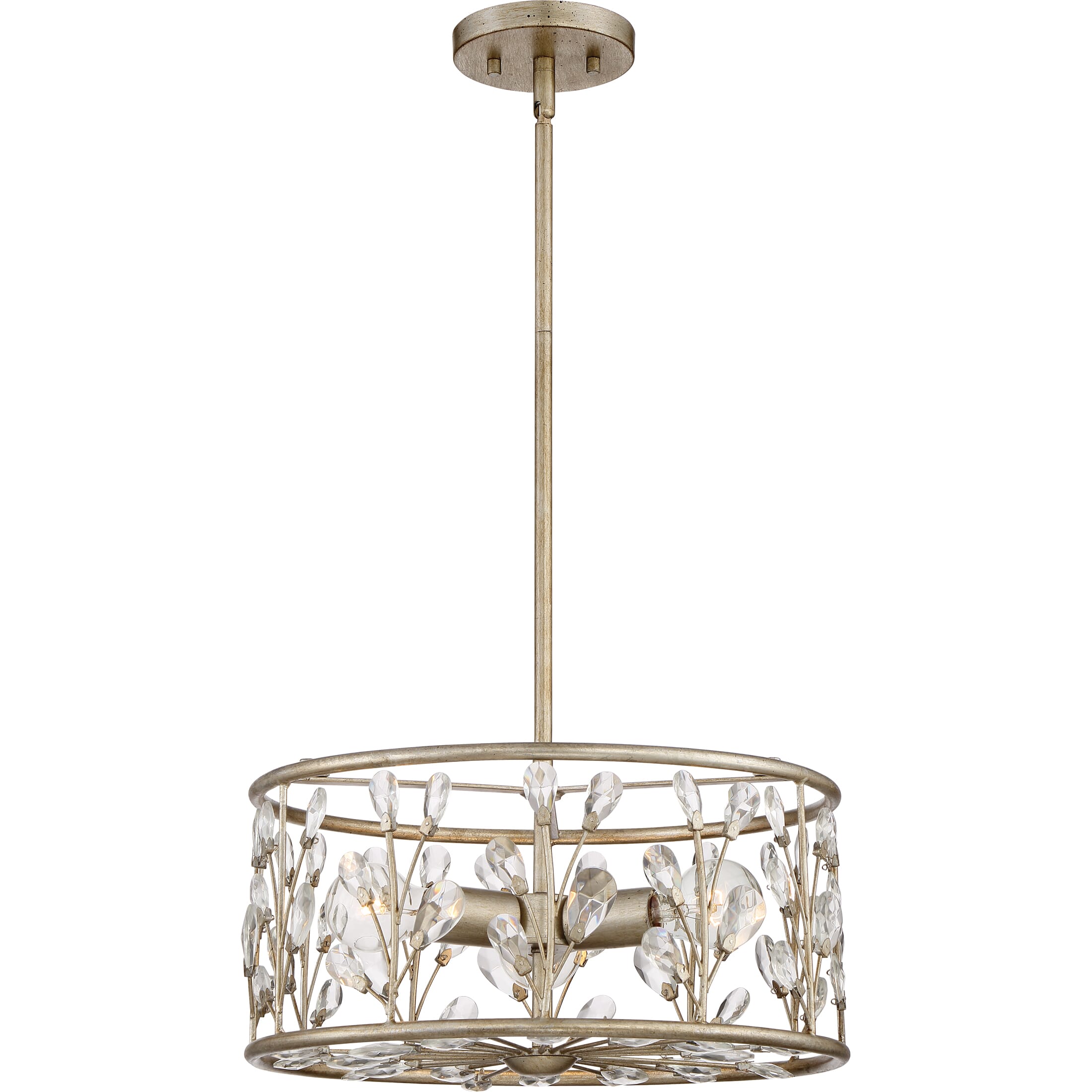 Quoizel Meadow Lane 3-Light 16" Ceiling Light in Vintage Gold