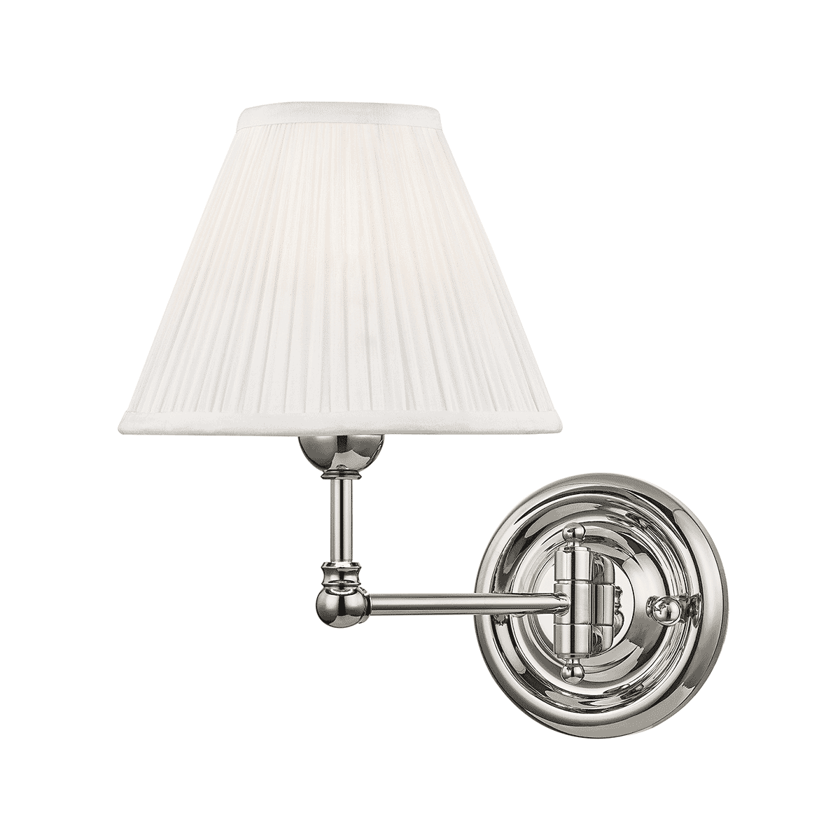 Hudson Valley Classic No.1 by Mark D. Sikes Wall Lamp in Polished Nickel