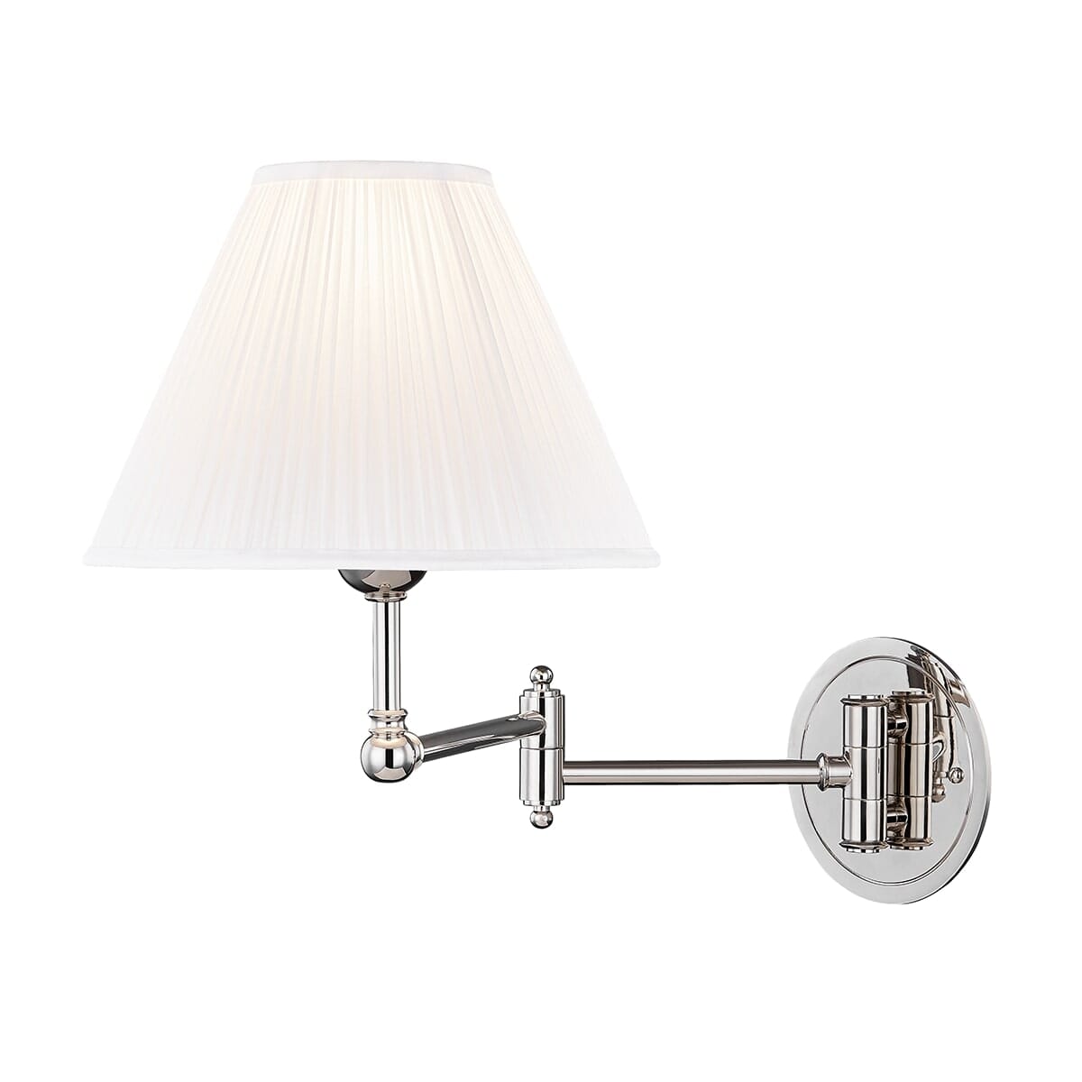 Hudson Valley Signature No.1 by Mark D. Sikes 19.75" Adjustable Wall Lamp in Polished Nickel