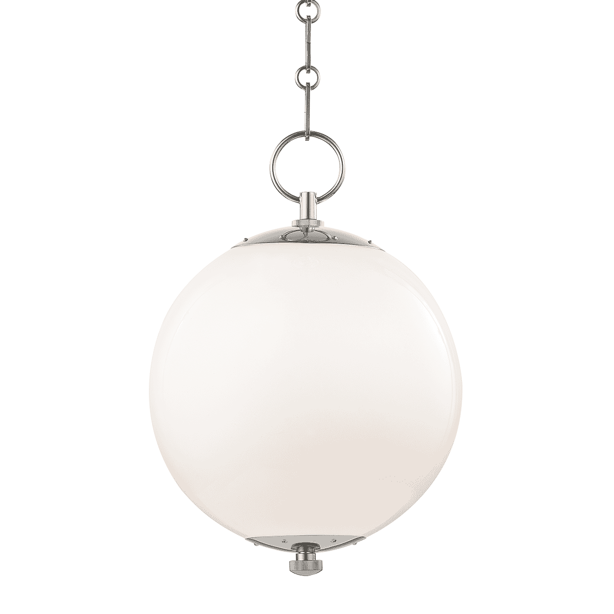 Hudson Valley Sphere No.1 by Mark D. Sikes 11.25" Globe Pendant in Polished Nickel