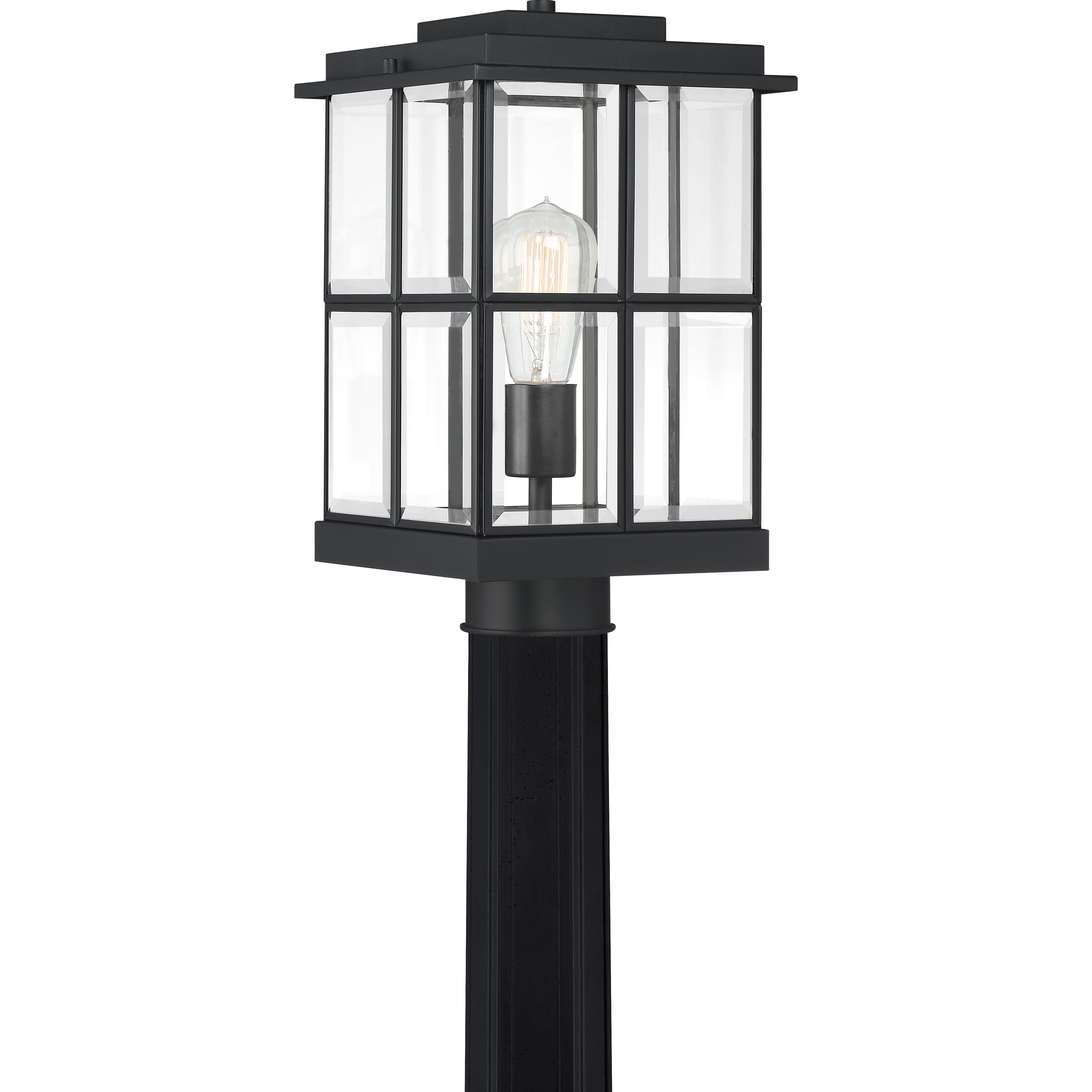 Quoizel Mulligan 8" Outdoor Post Light in Matte Black