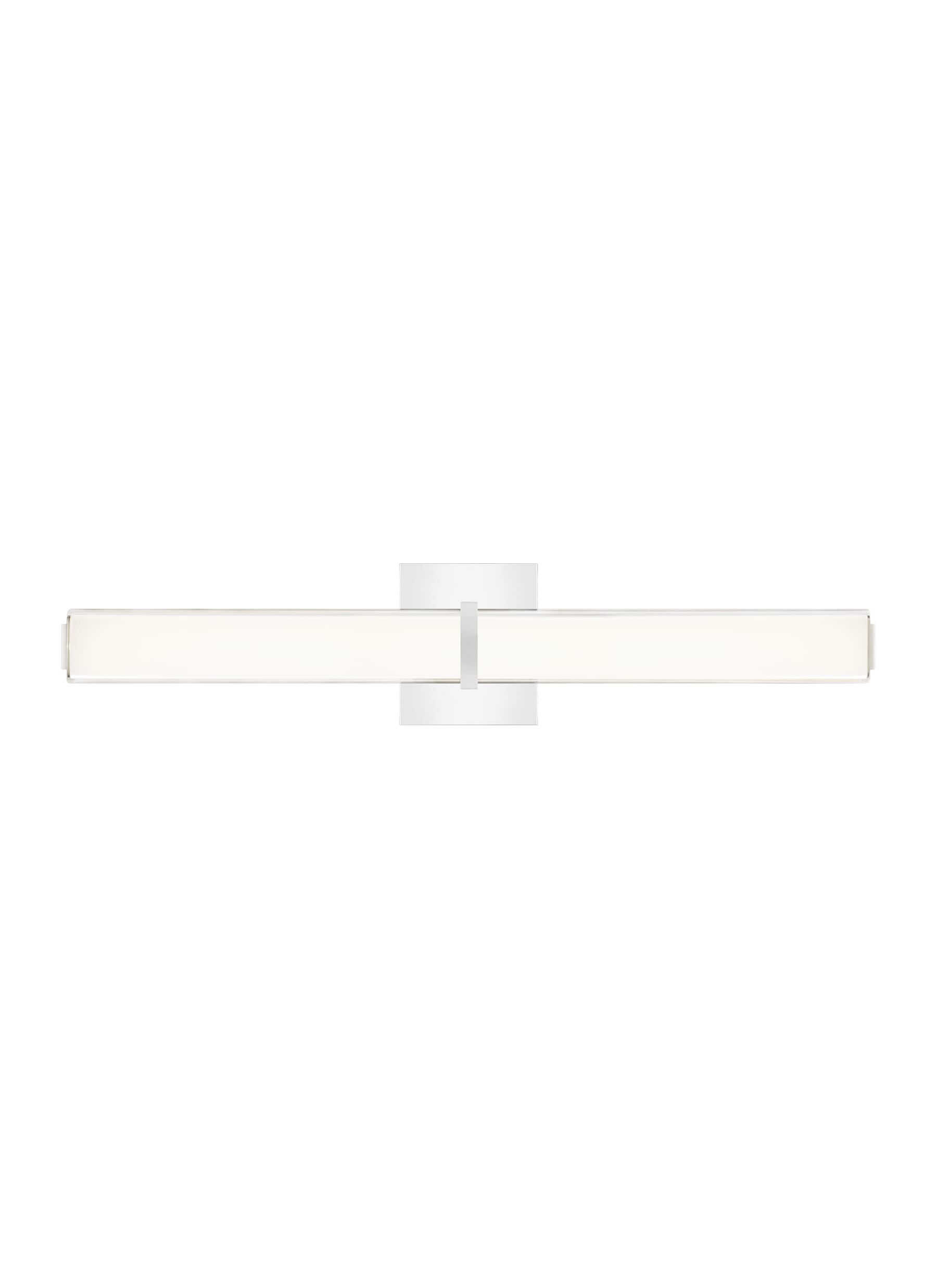 Tech Milan 3000K LED 25" Bathroom Vanity Light in Chrome and Acrylic