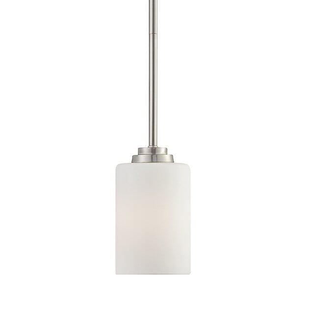 Millennium Lighting Bristo 1-Light Mini-Pendant in Satin Nickel