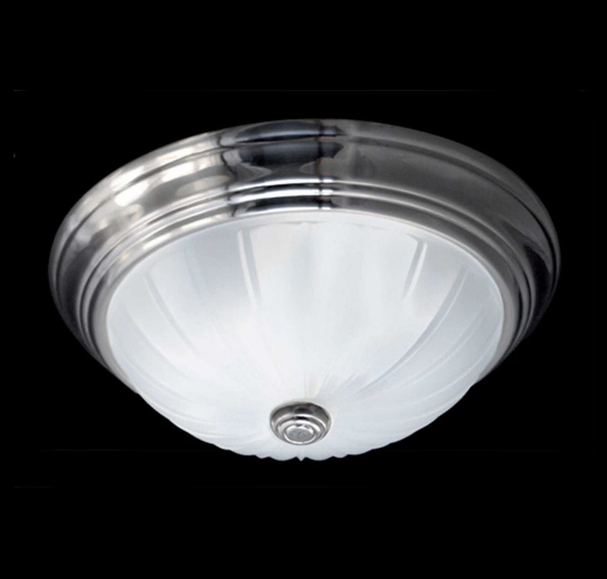 Quoizel Melon 10.5" Flush Mount in Silver