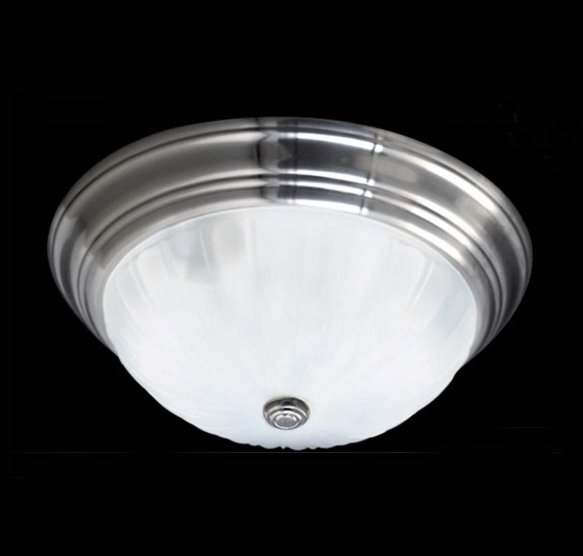 Quoizel Melon 16" Flush Mount in Silver